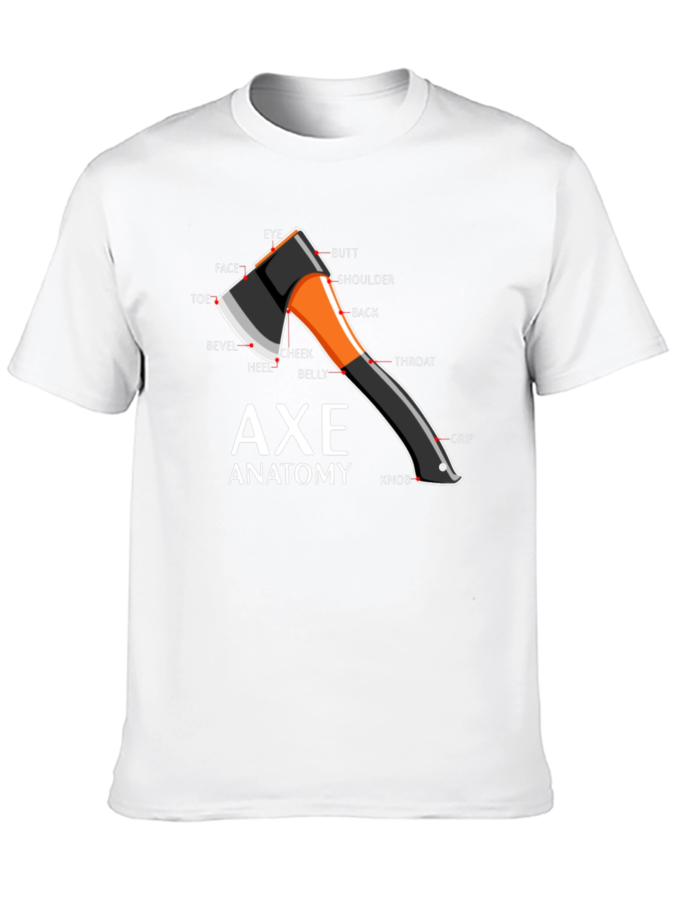 Axe Anatomy Diagram T-Shirt