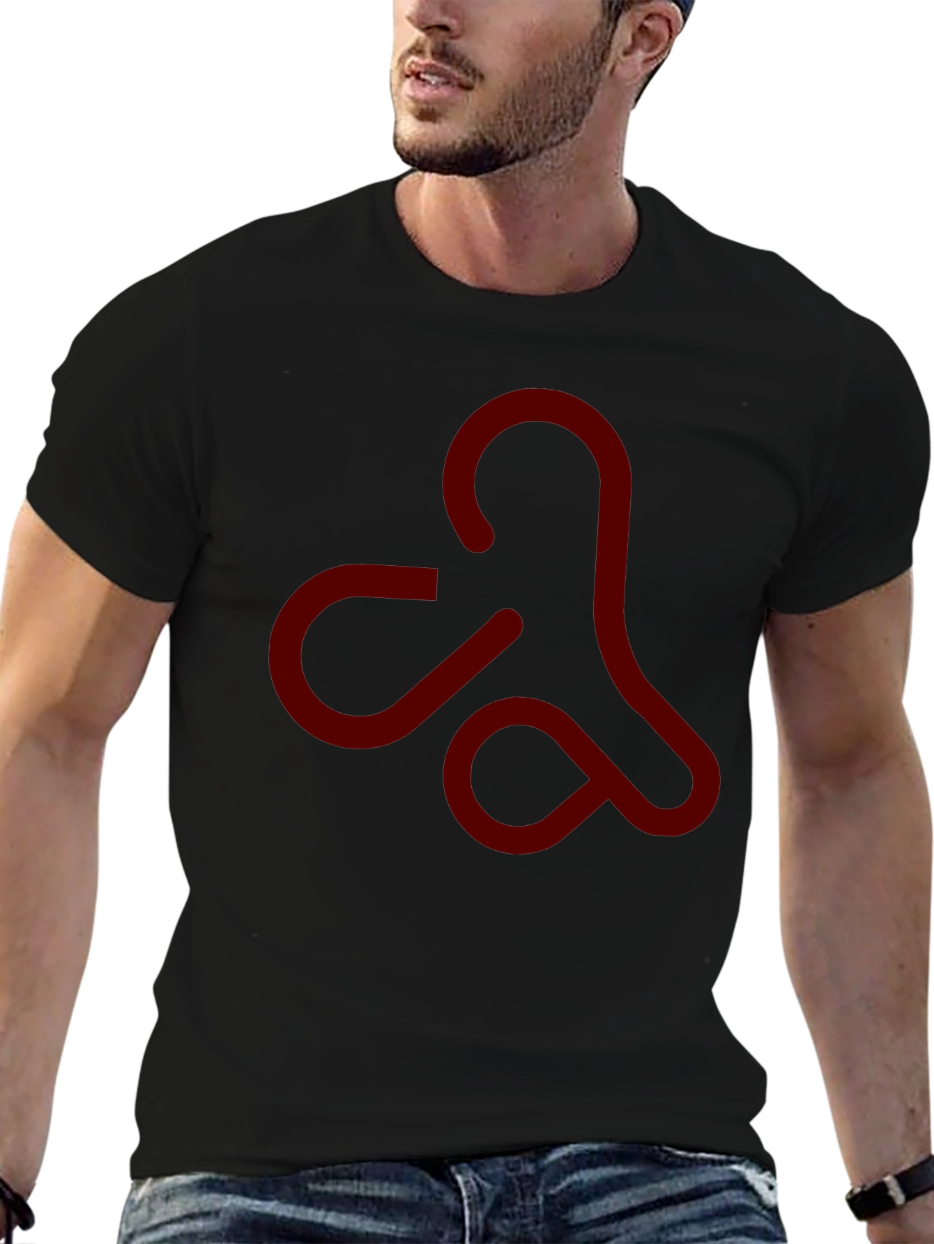 Abstract Symbol Black T-Shirt