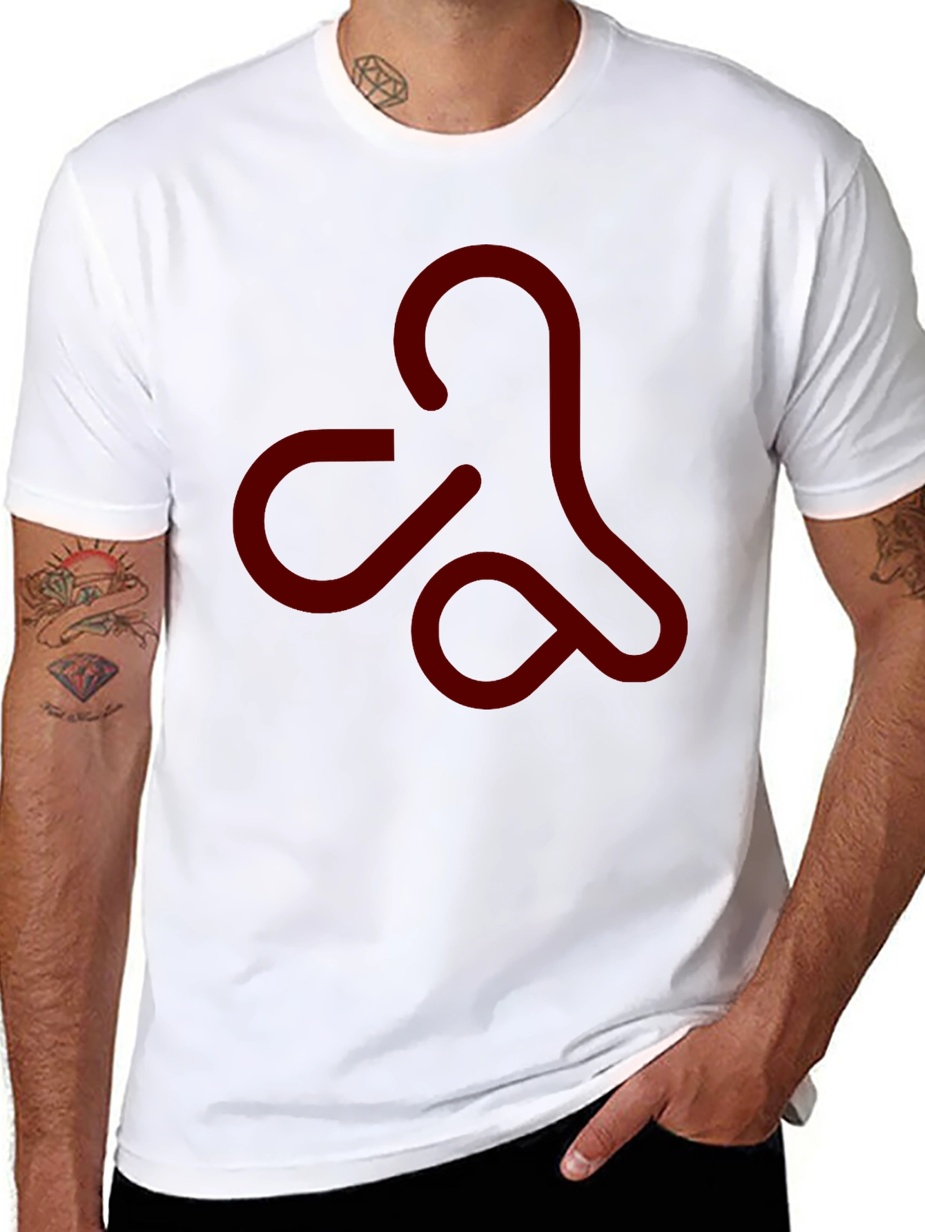 Abstract Symbol Black T-Shirt