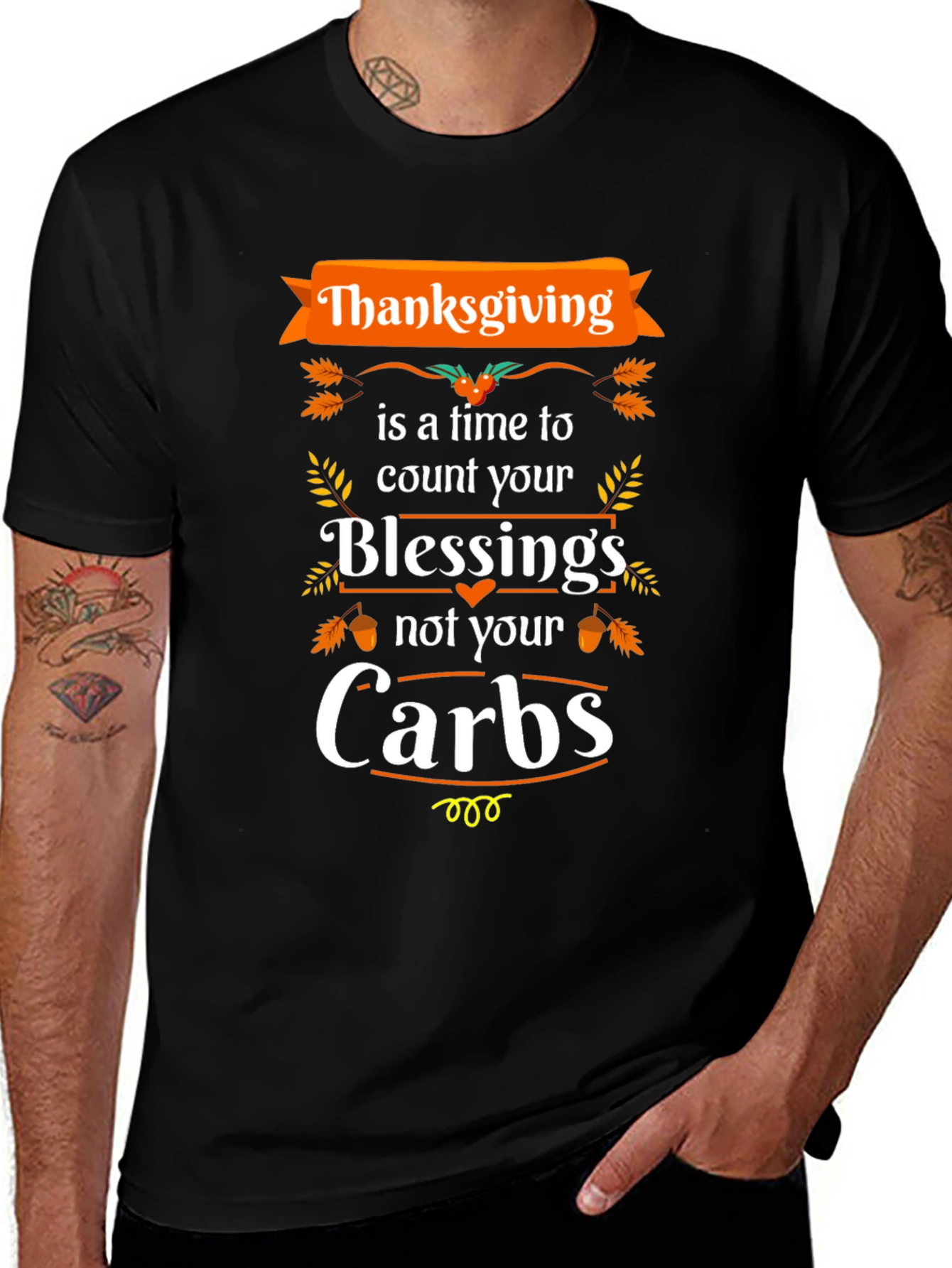 Thanksgiving Blessings Not Carbs T-Shirt