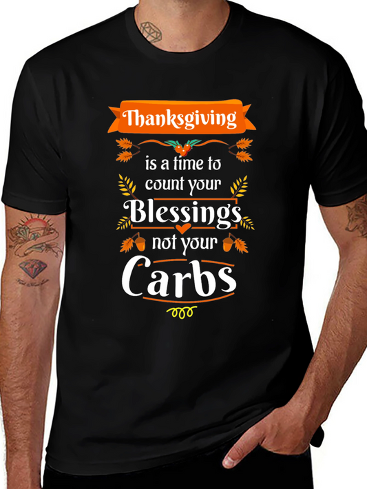 Thanksgiving Blessings Not Carbs T-Shirt