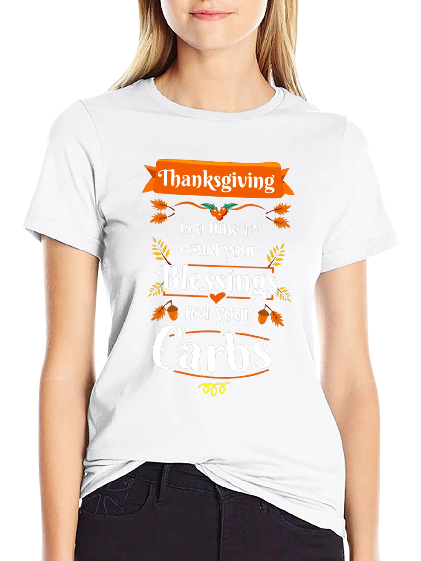 Thanksgiving Blessings Not Carbs T-Shirt