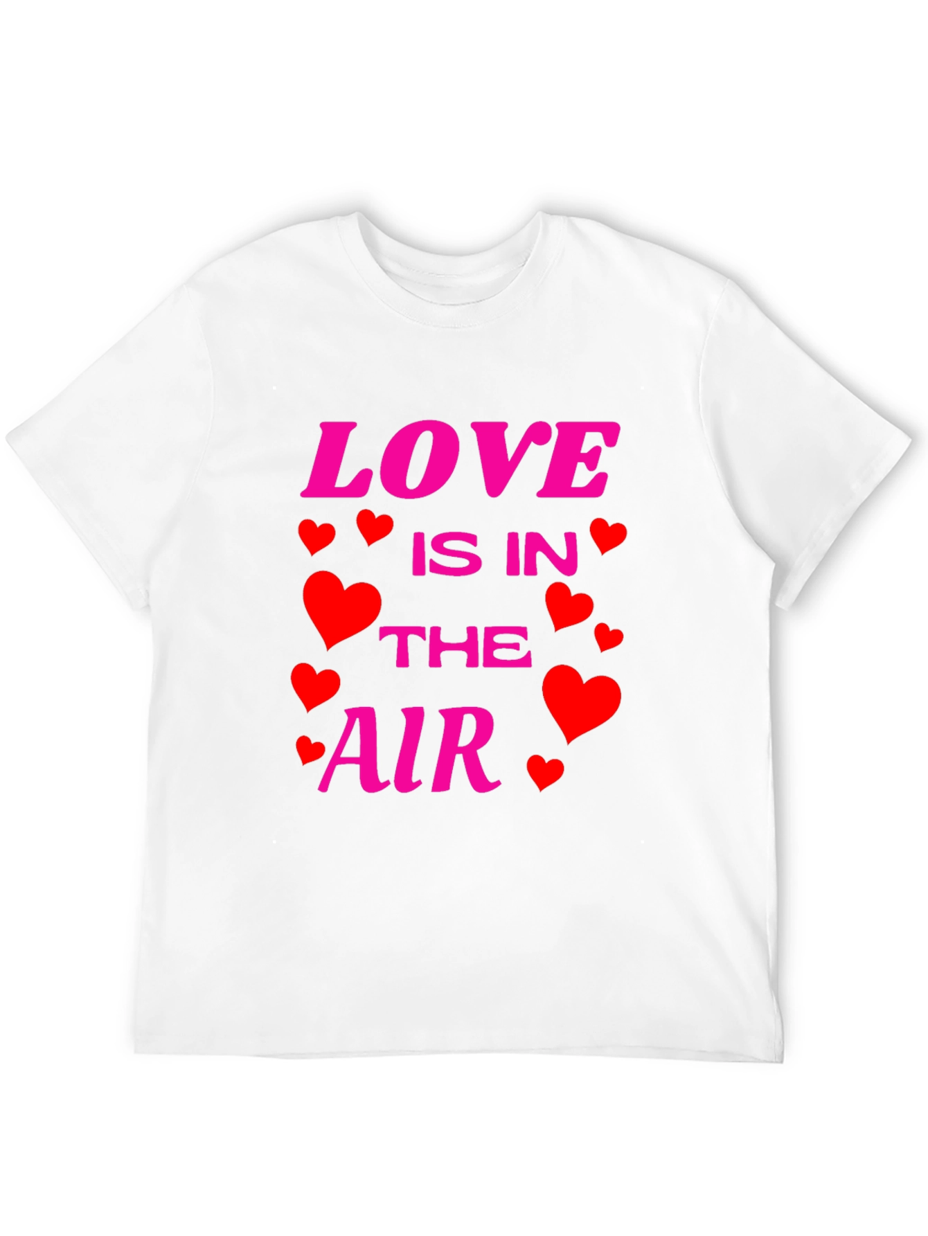 Love Is In The Air Valentines Day Black T-Shirt