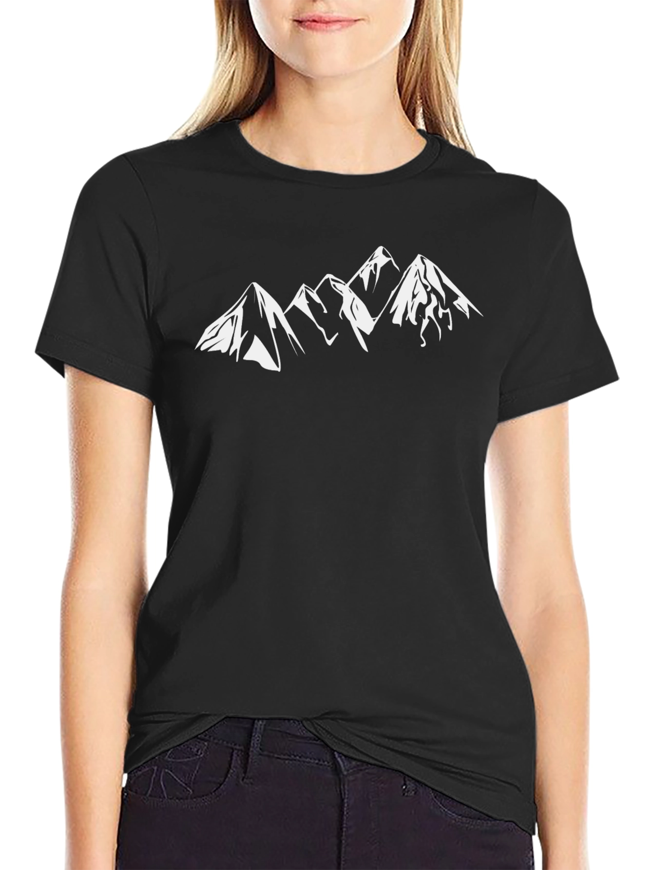 Mountain Graphic Black T-Shirt for Men
