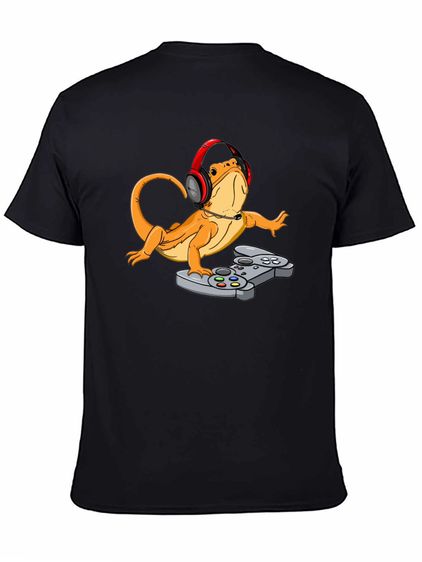 Gamer Lizard T-Shirt - Funny Reptile Gaming Tee