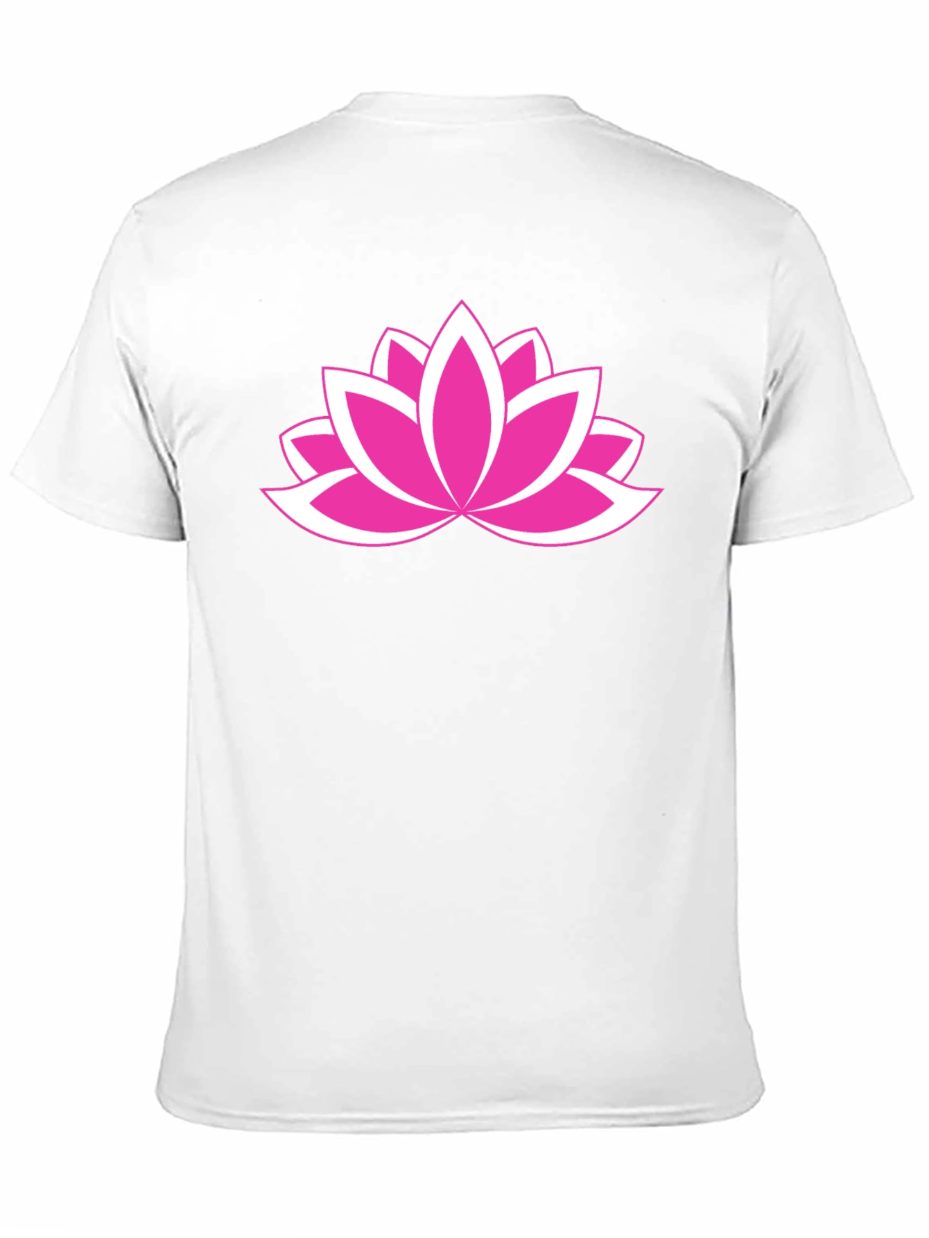 Lotus Flower Graphic Tee - Black Cotton Comfort