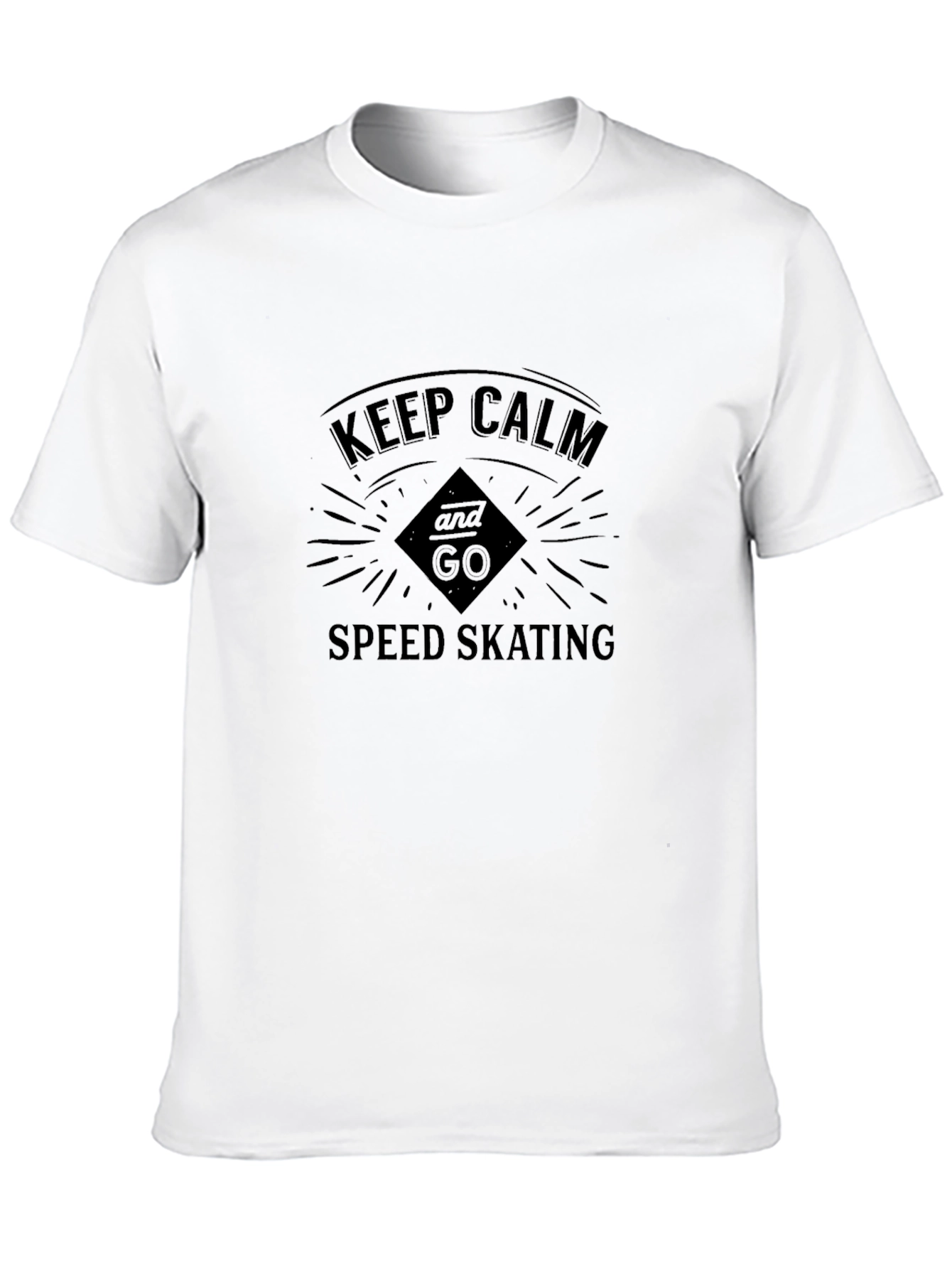 Keep Calm Speed Skating Graphic Tee