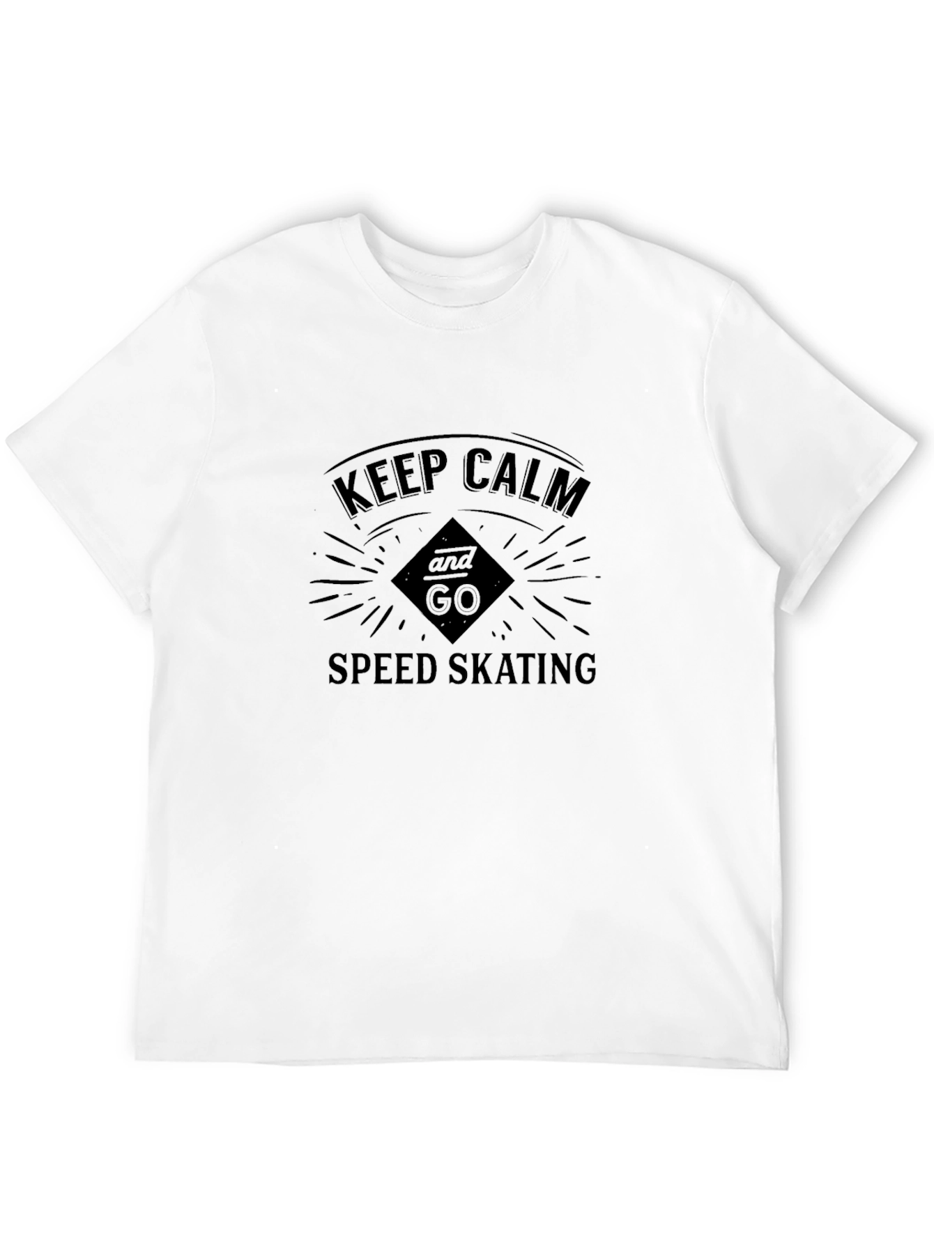 Keep Calm Speed Skating Graphic Tee