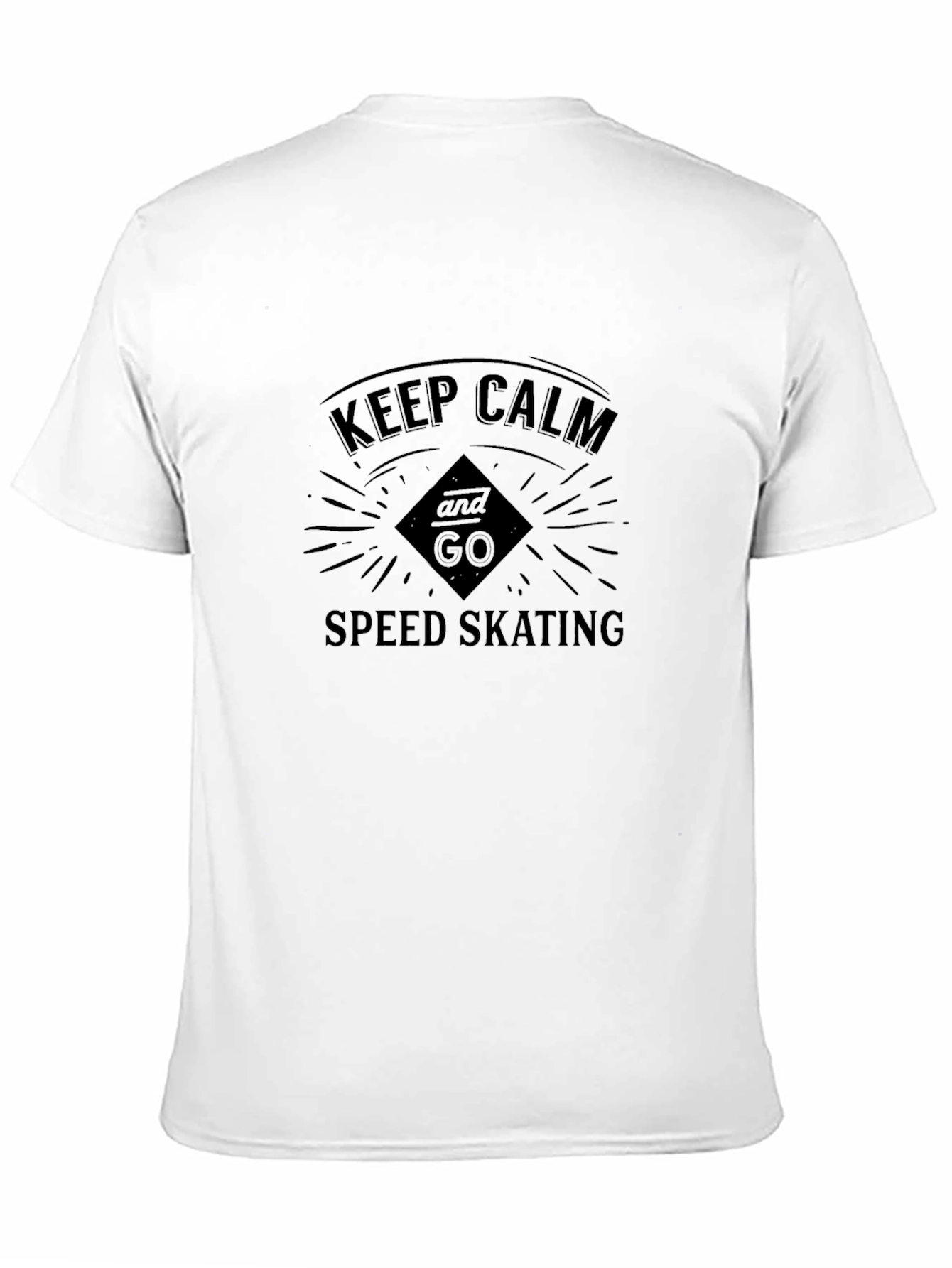 Keep Calm Speed Skating Graphic Tee