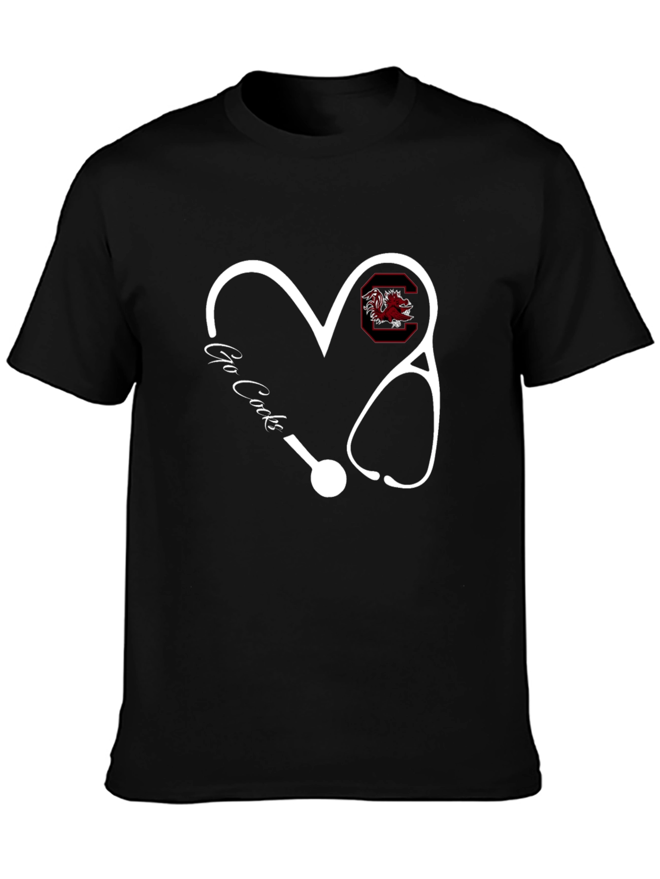 Go Cocks Stethoscope Heart T-Shirt