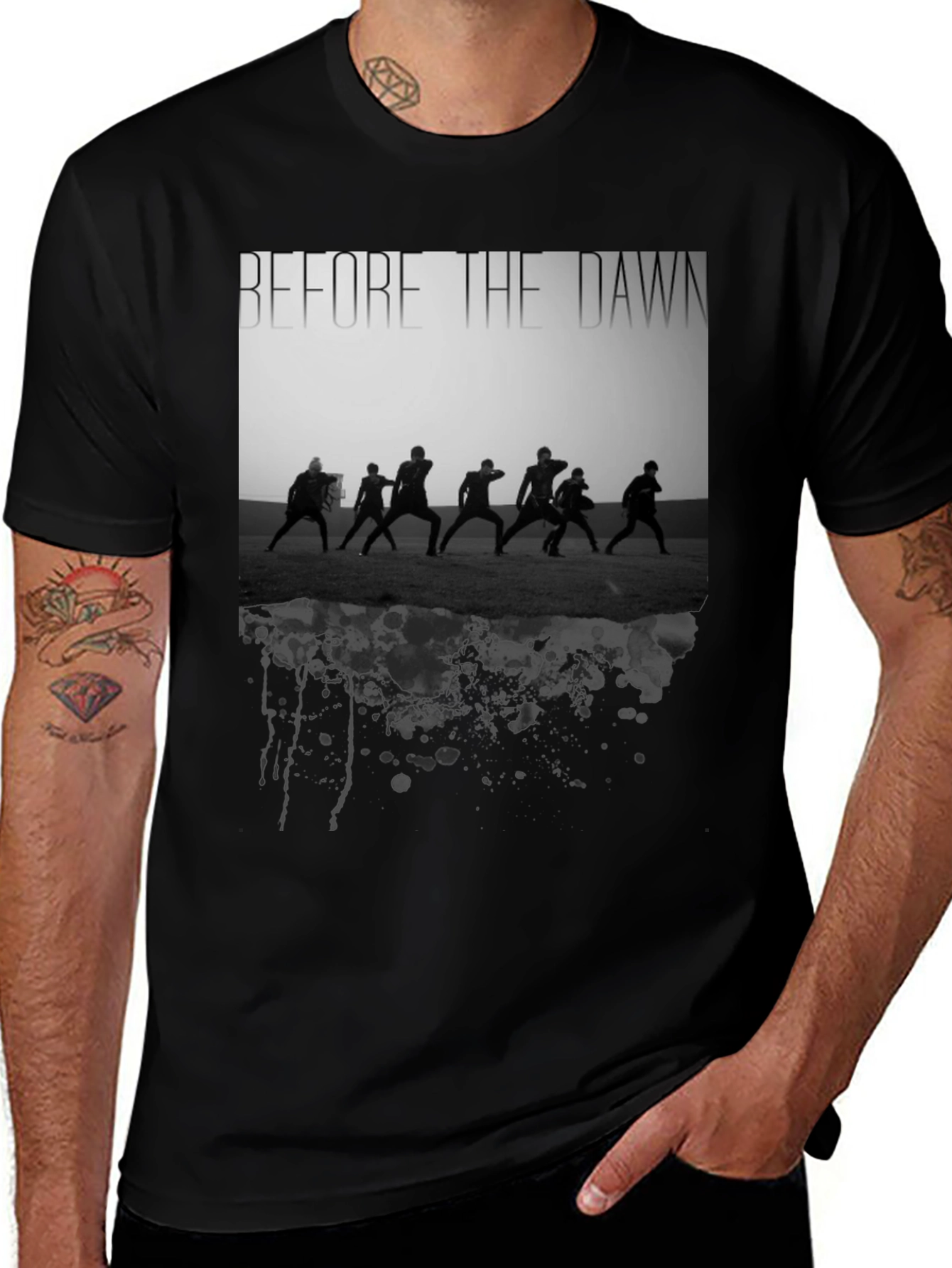 Before The Dawn Black Graphic Tee