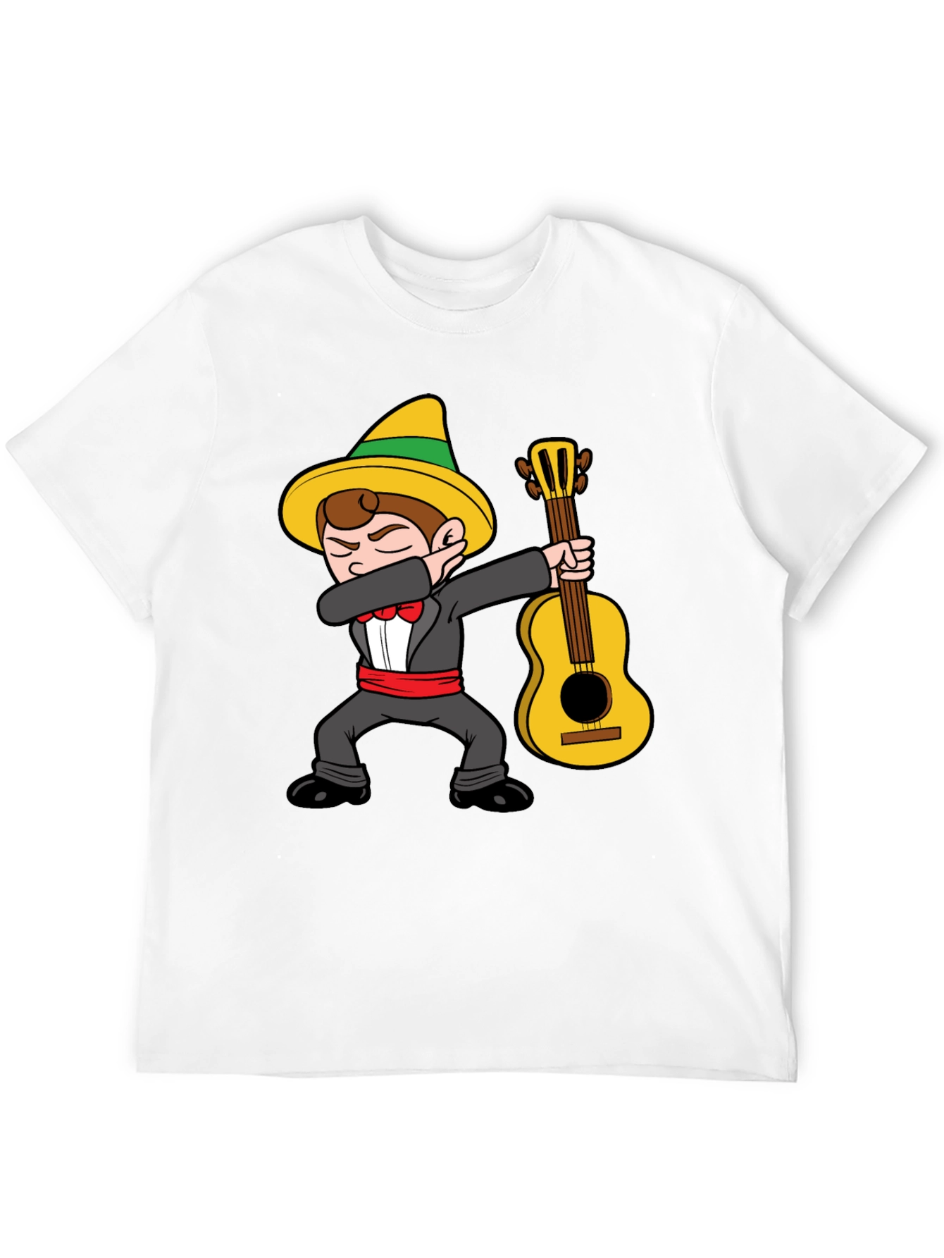 Dabbing Mariachi Cartoon Graphic T-Shirt