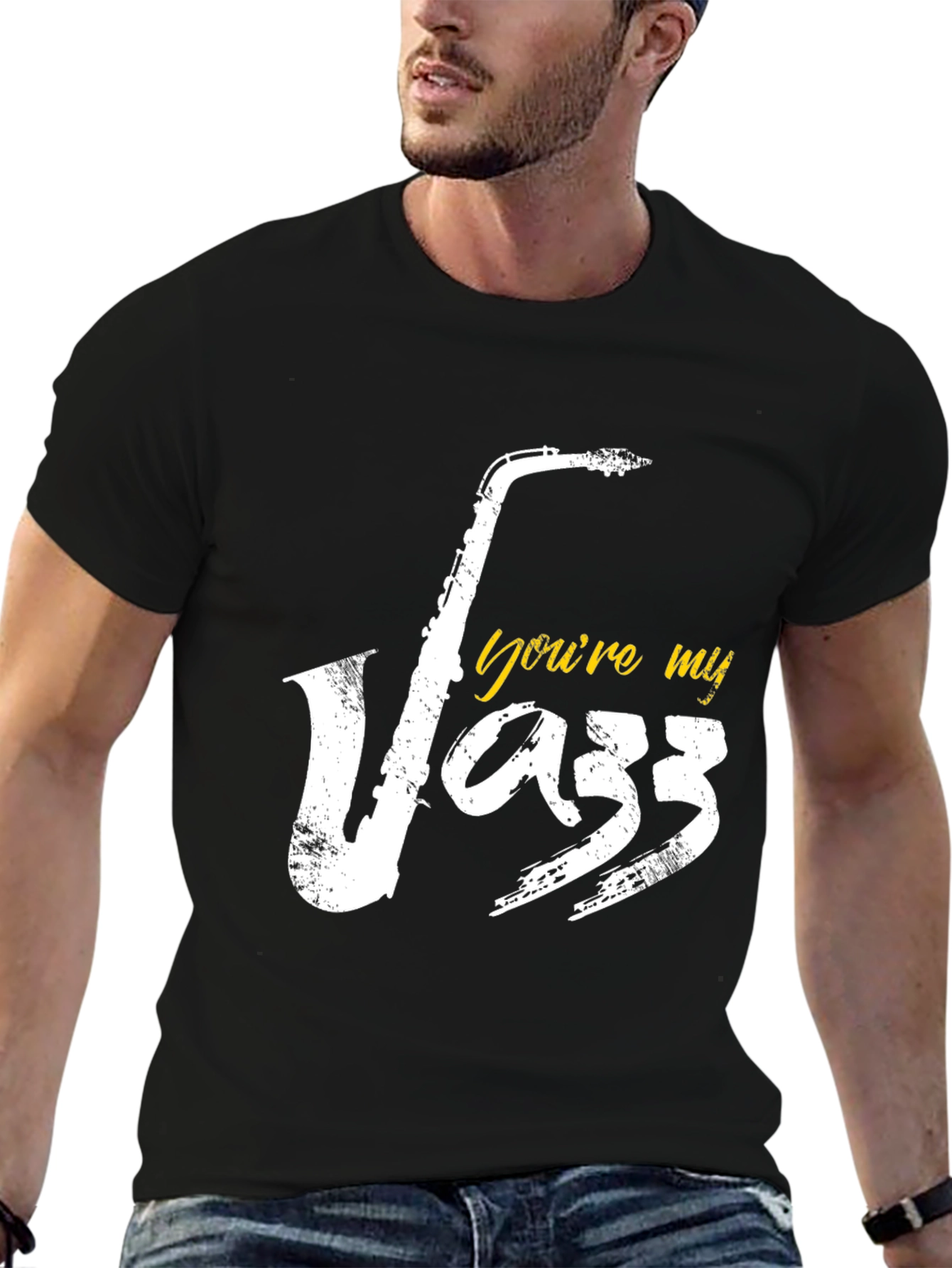 Youre My Jazz Saxophone Black T-Shirt
