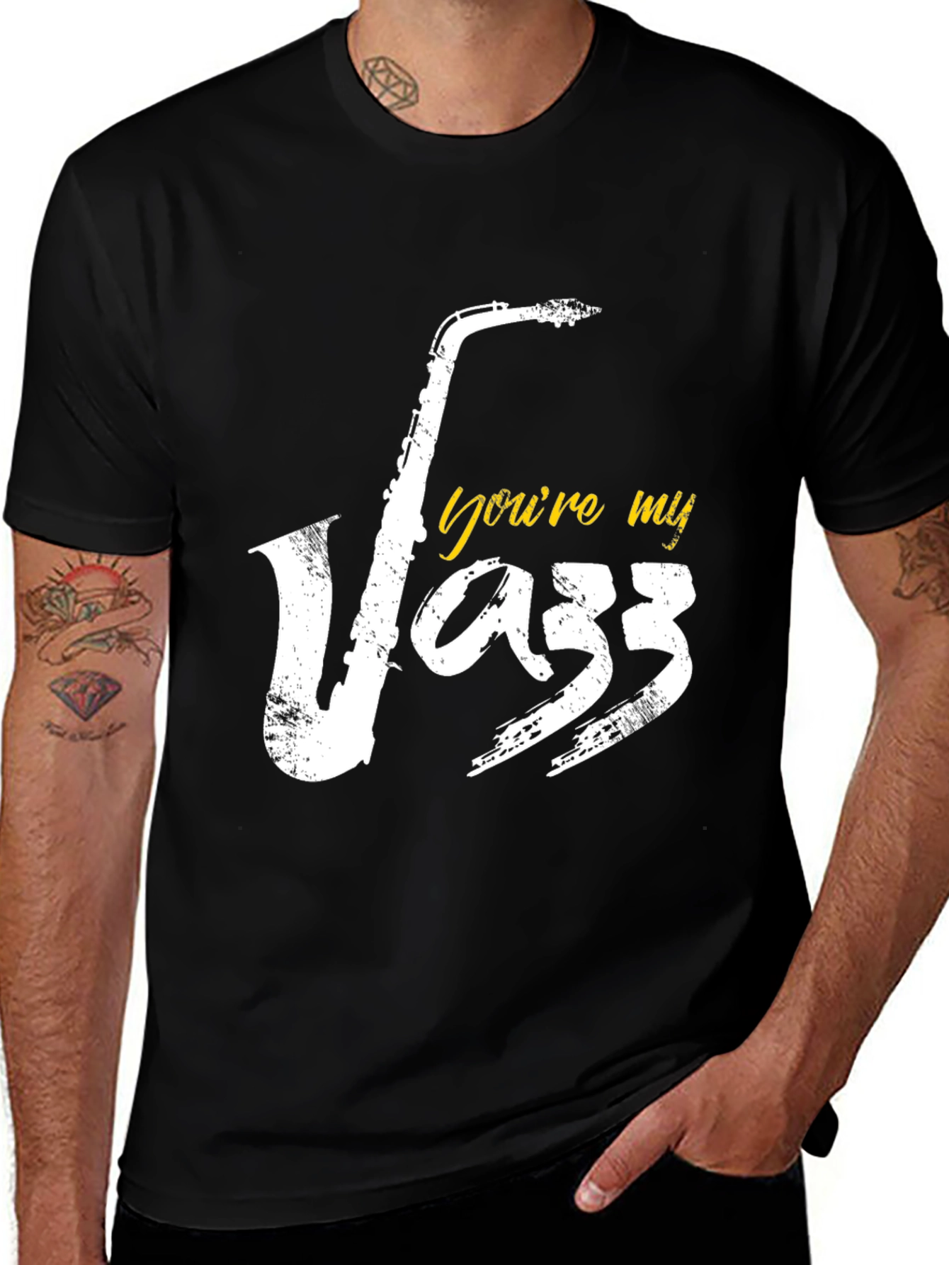 Youre My Jazz Saxophone Black T-Shirt