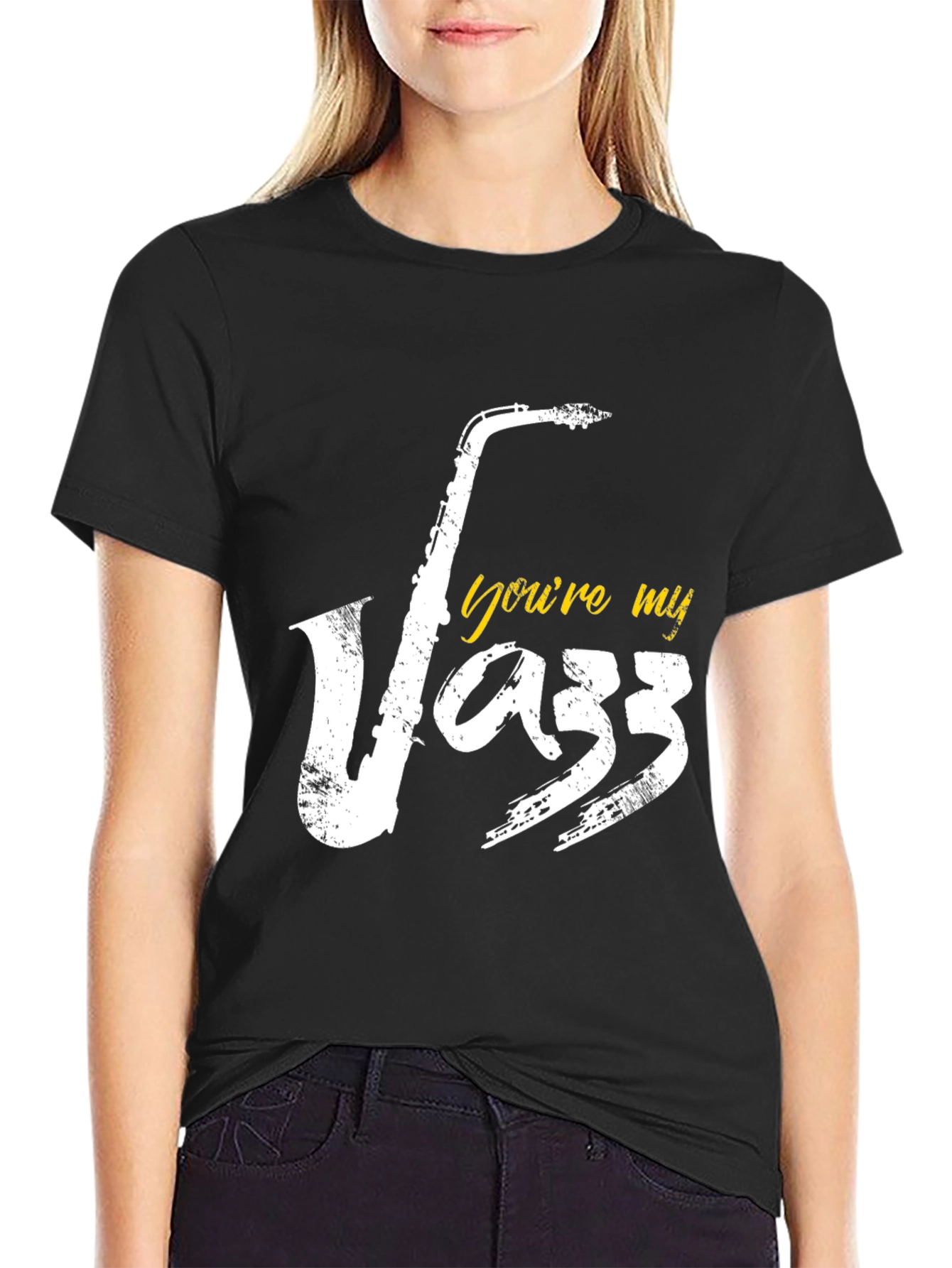 Youre My Jazz Saxophone Black T-Shirt