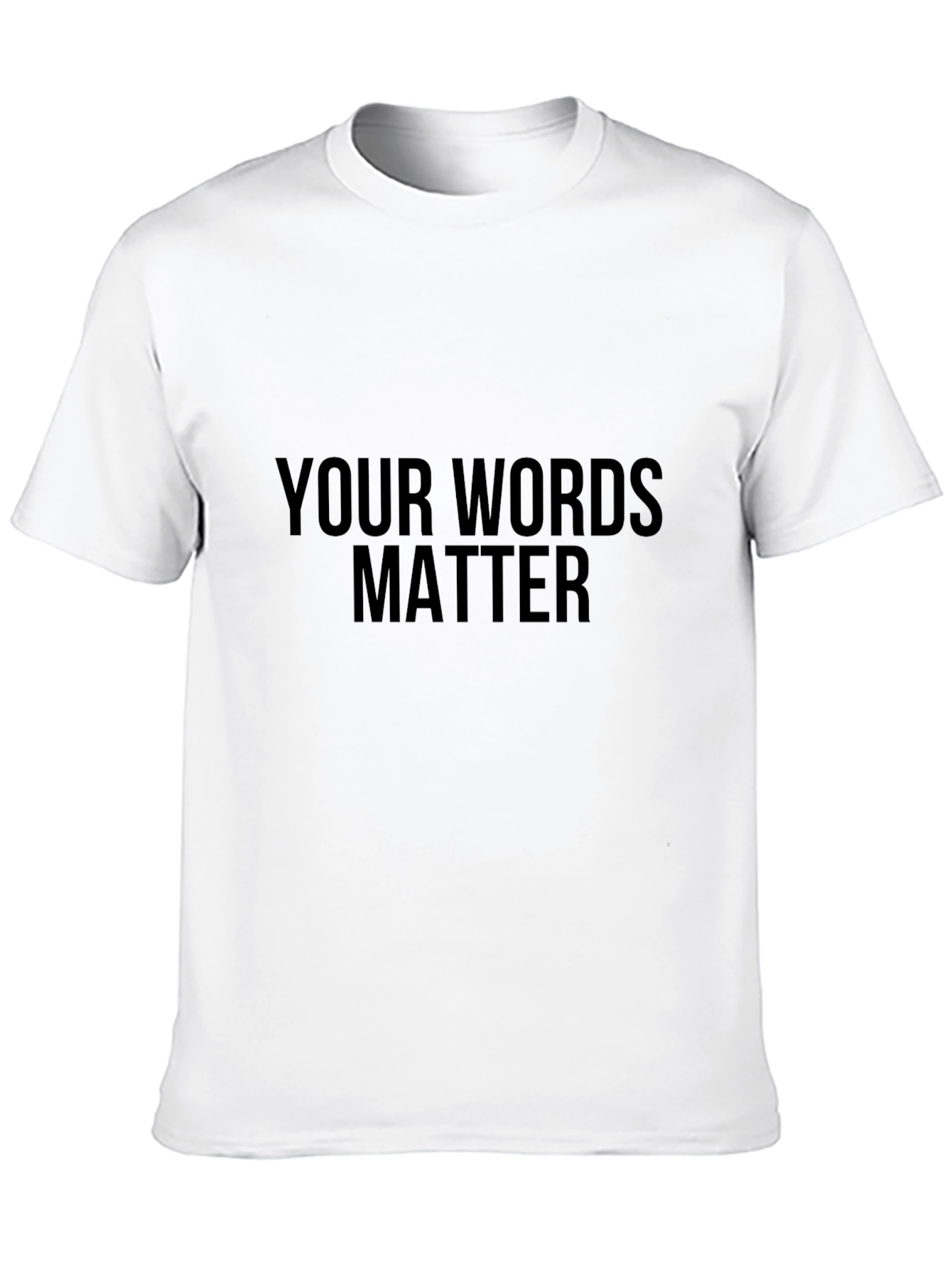 Your Words Matter Black Graphic Tee
