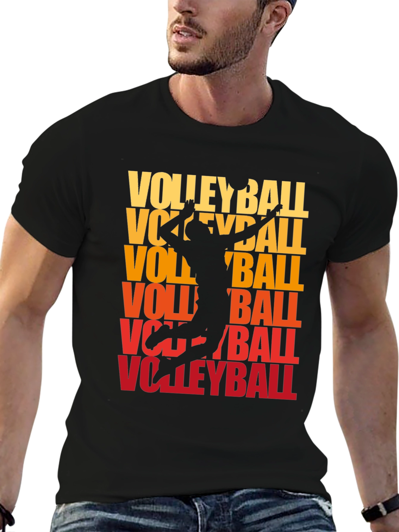 Volleyball Graphic Tee - Sporty Style