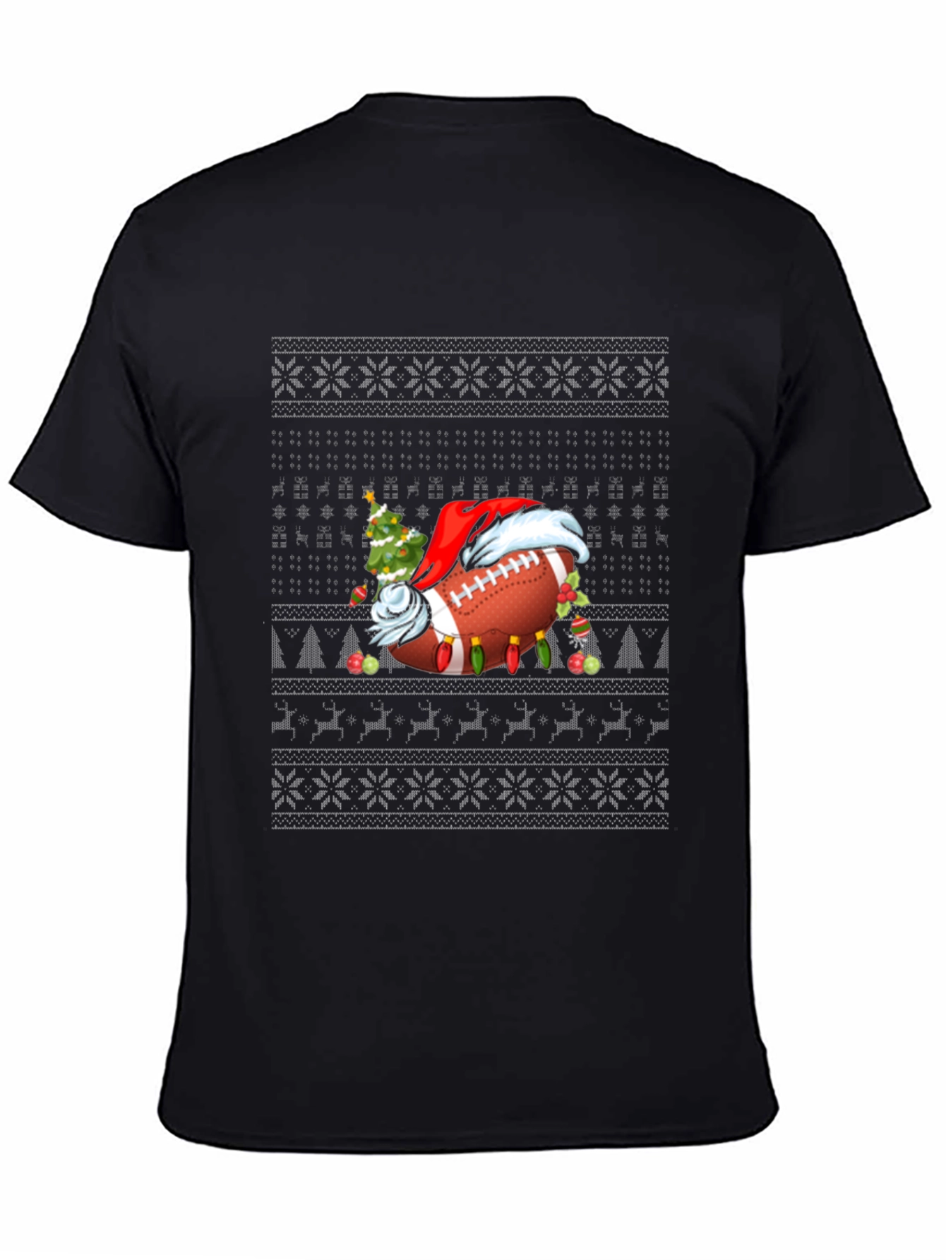 Festive Football Christmas Sweater T-Shirt