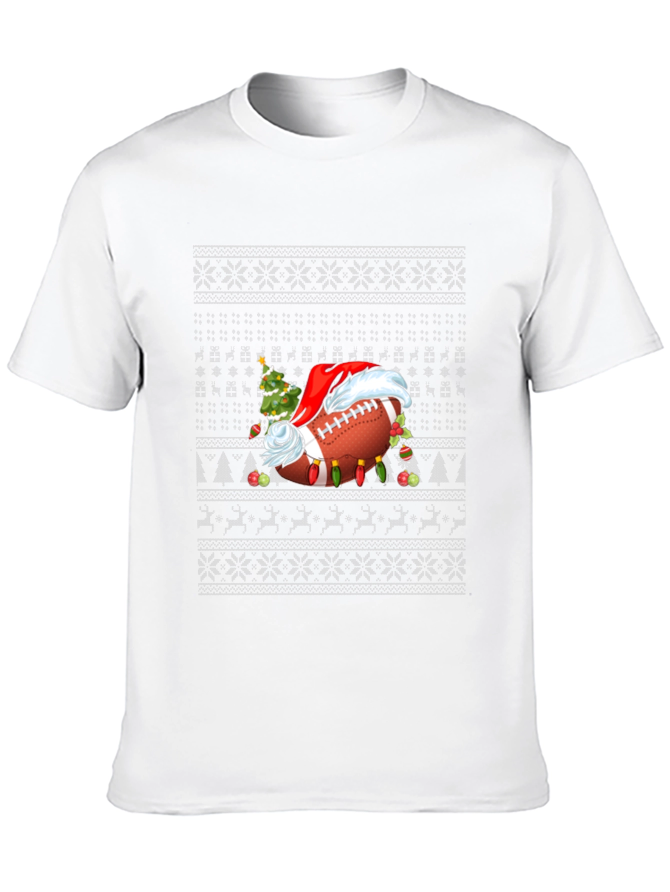 Festive Football Christmas Sweater T-Shirt