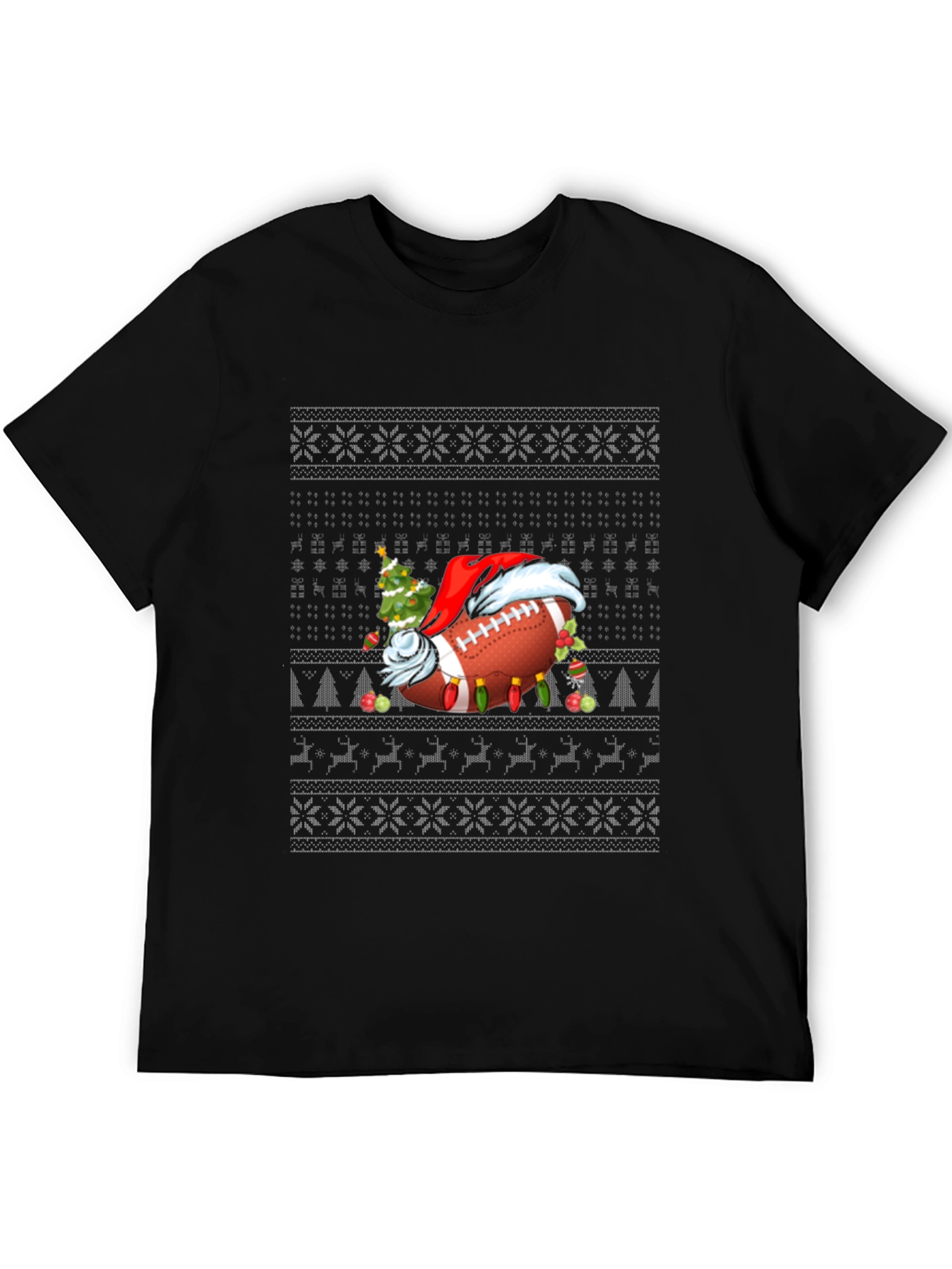 Festive Football Christmas Sweater T-Shirt