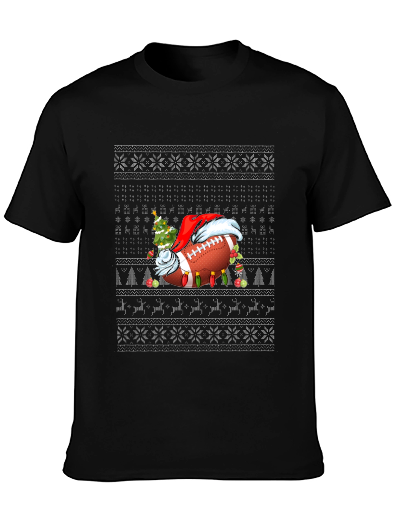 Festive Football Christmas Sweater T-Shirt