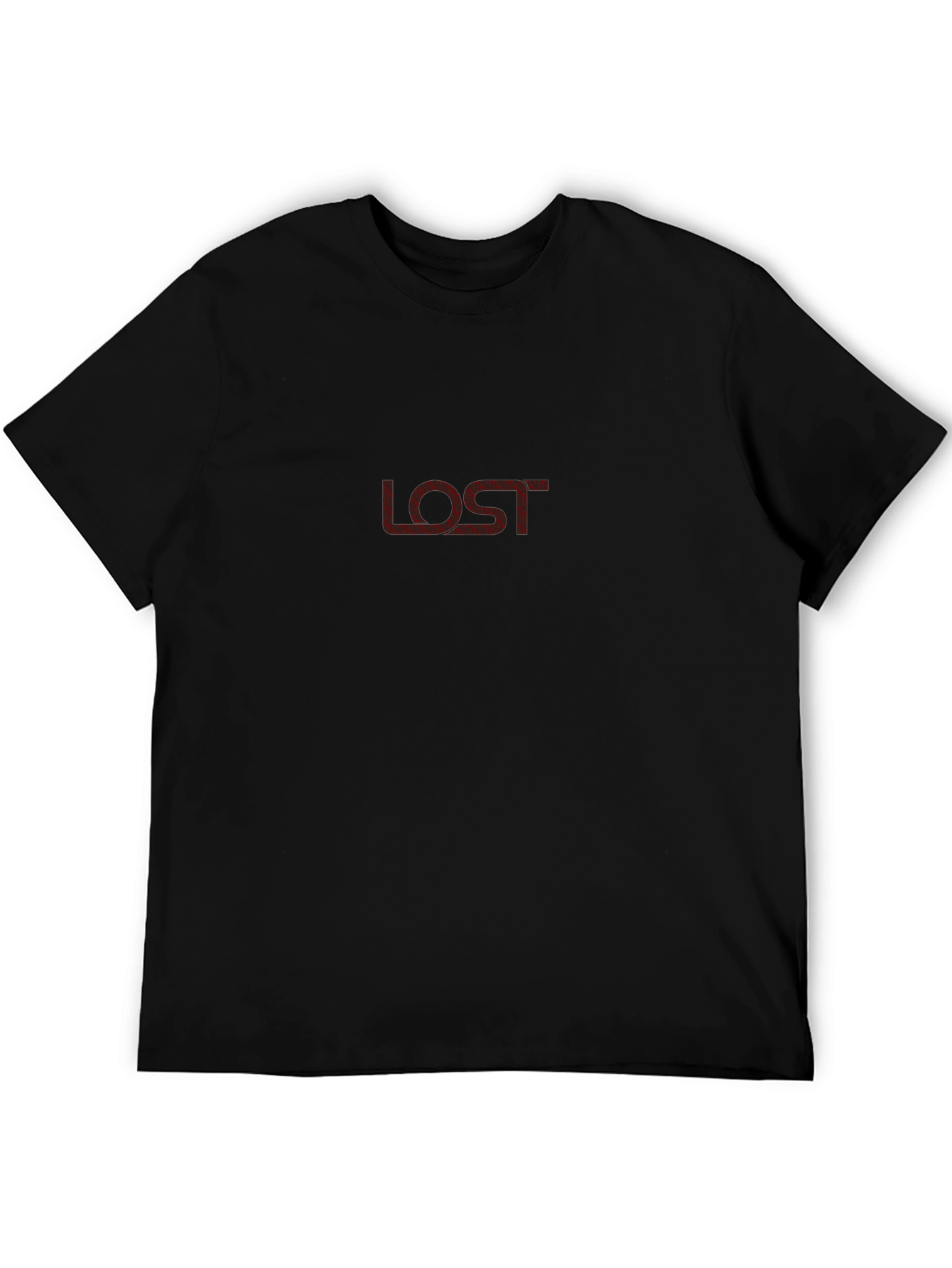 Lost Logo Graphic T-Shirt - Mens Black Tee