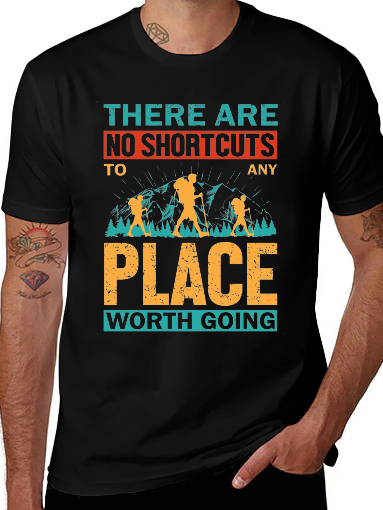 No Shortcuts Hiking T-Shirt