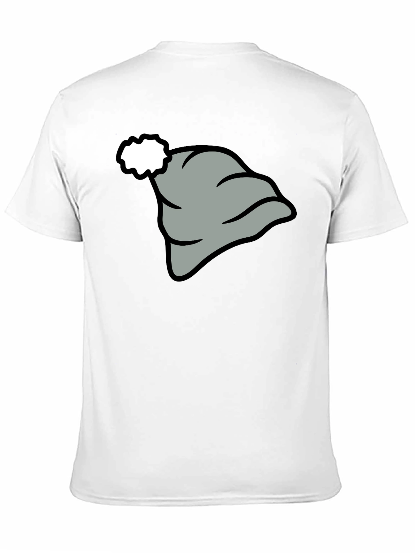 Novelty Cartoon Hat Graphic T-Shirt