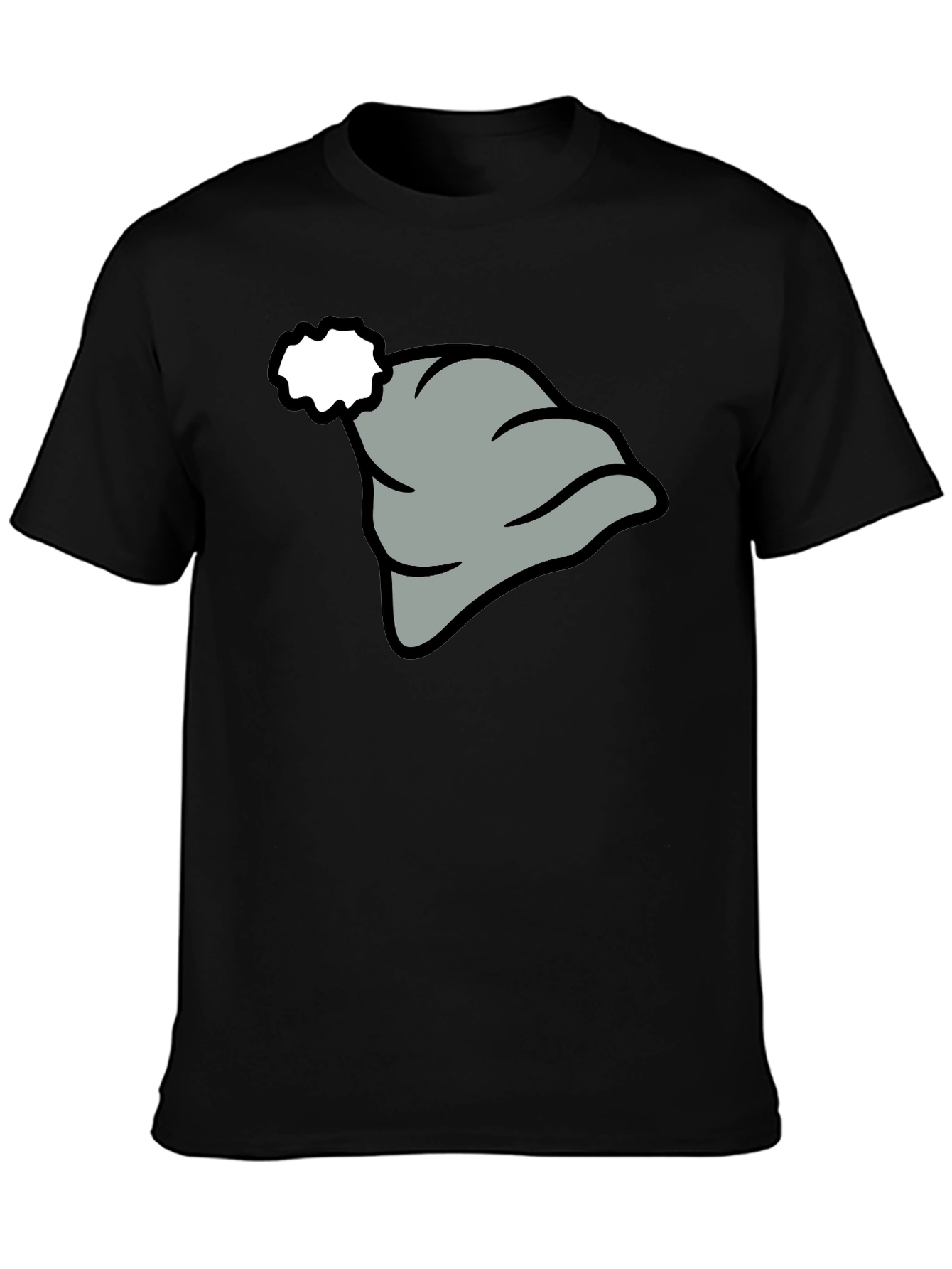 Novelty Cartoon Hat Graphic T-Shirt