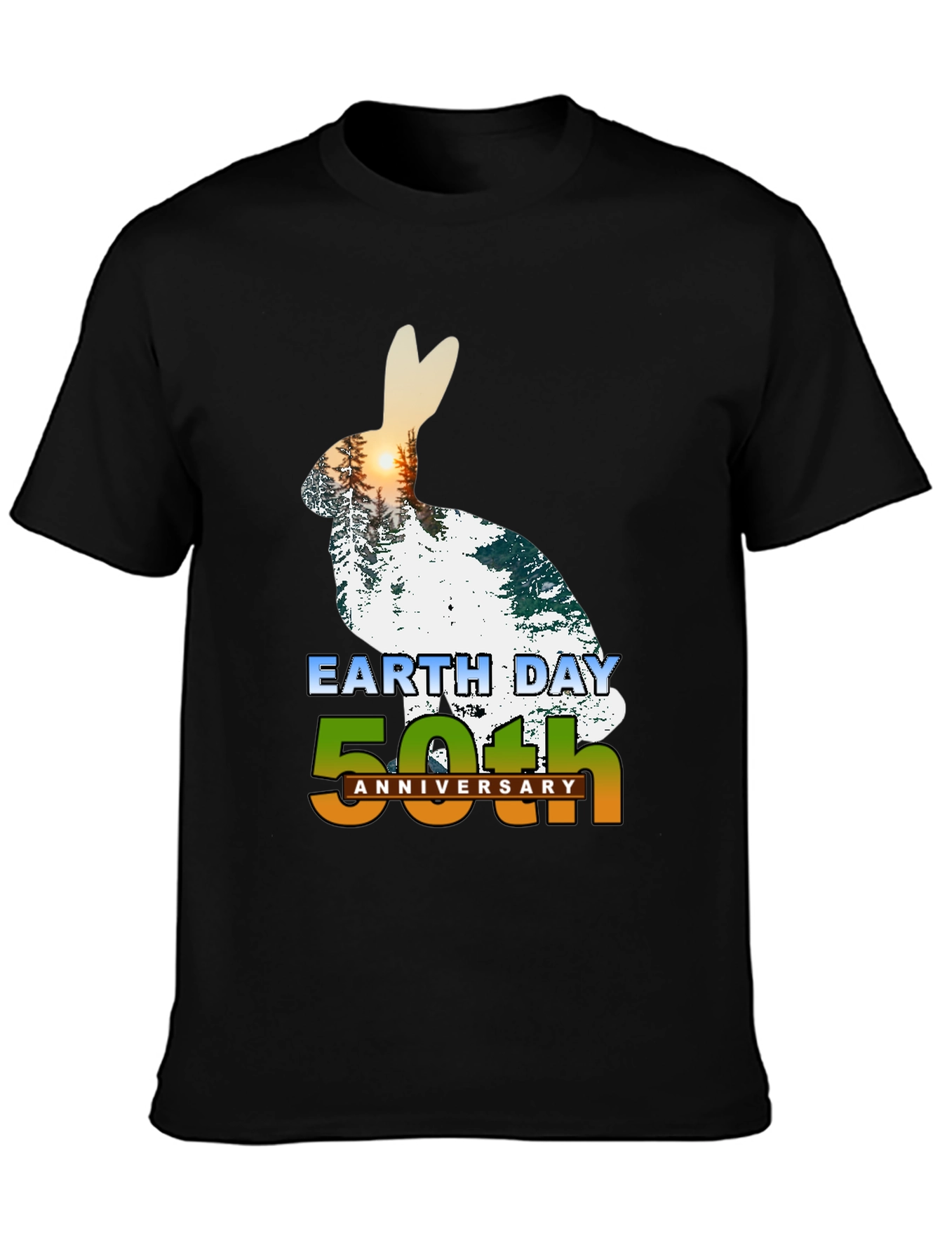 Earth Day 50th Anniversary Rabbit Graphic Tee