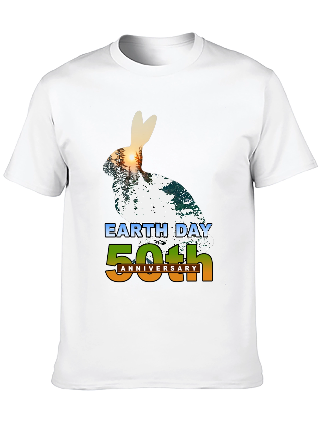 Earth Day 50th Anniversary Rabbit Graphic Tee
