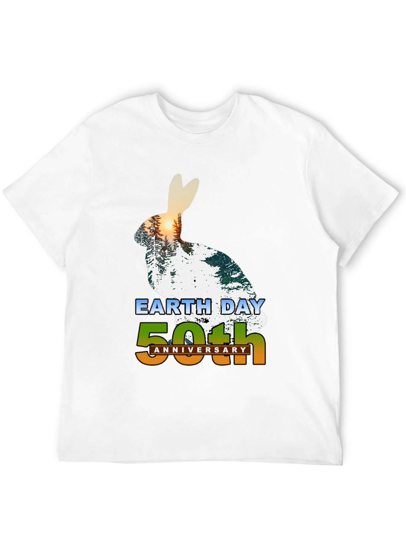 Earth Day 50th Anniversary Rabbit Graphic Tee