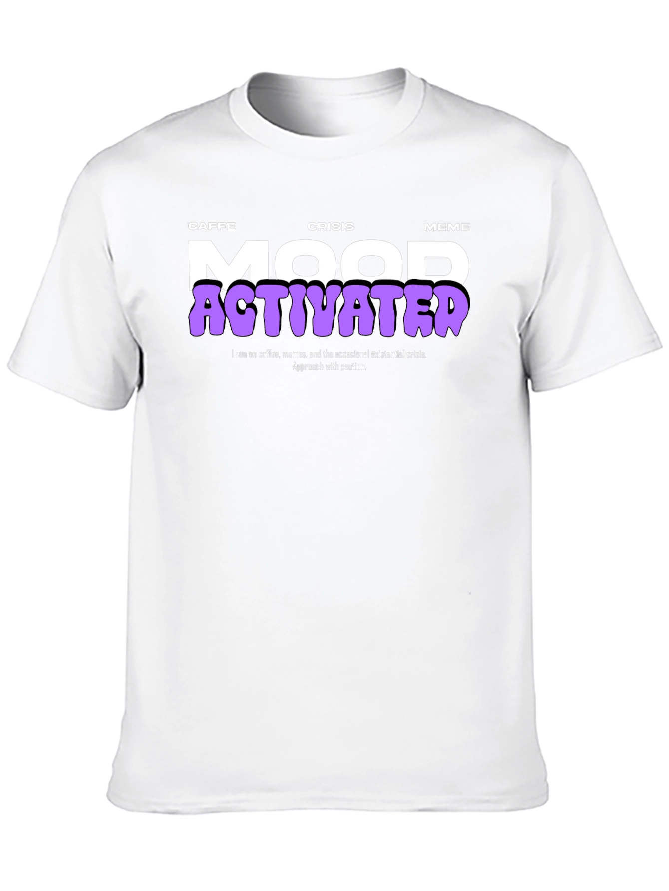 Caffe Crisis Meme Mood Activated Graphic Tee