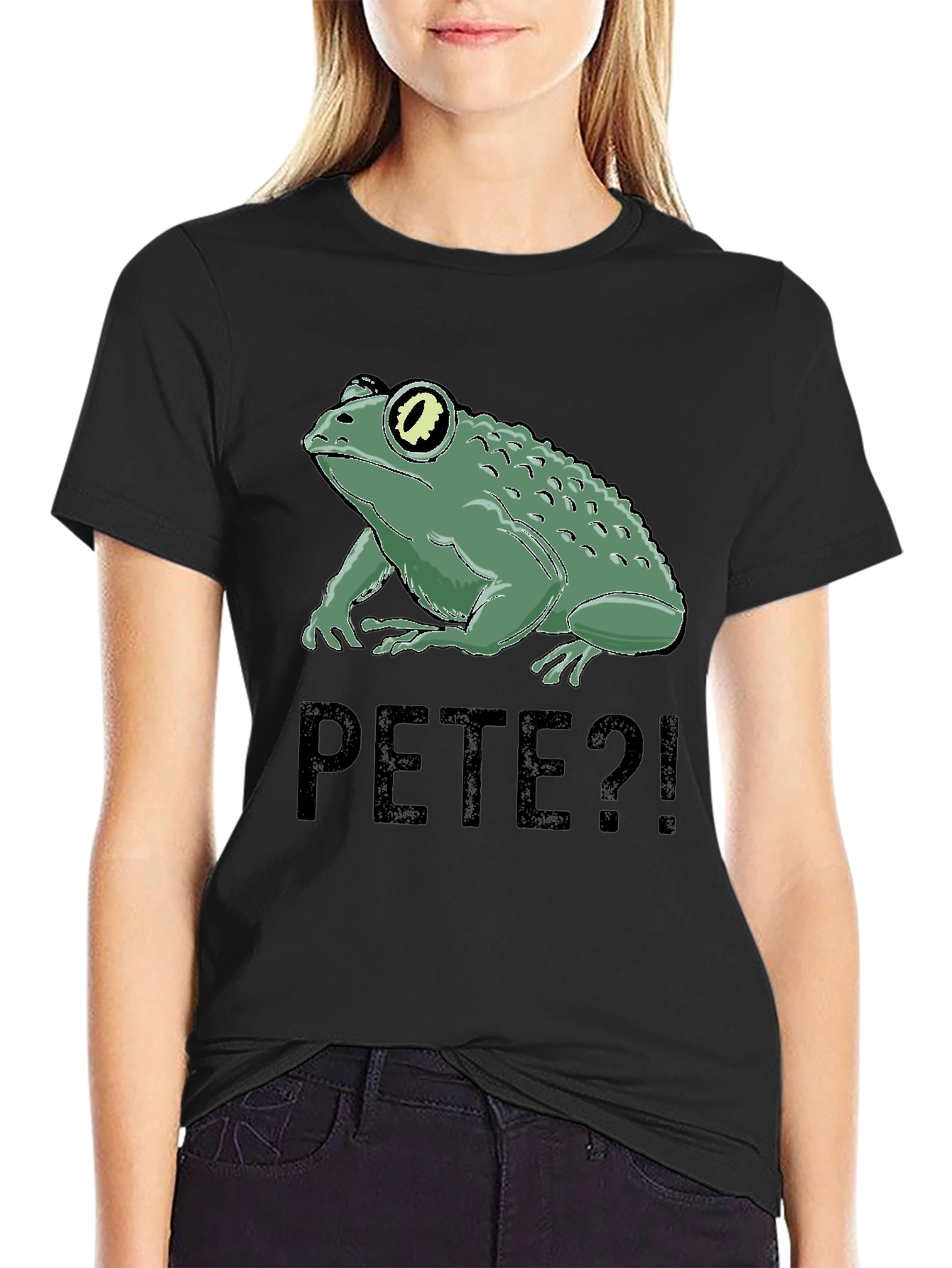 Pete Frog Graphic Tee - Black T-Shirt