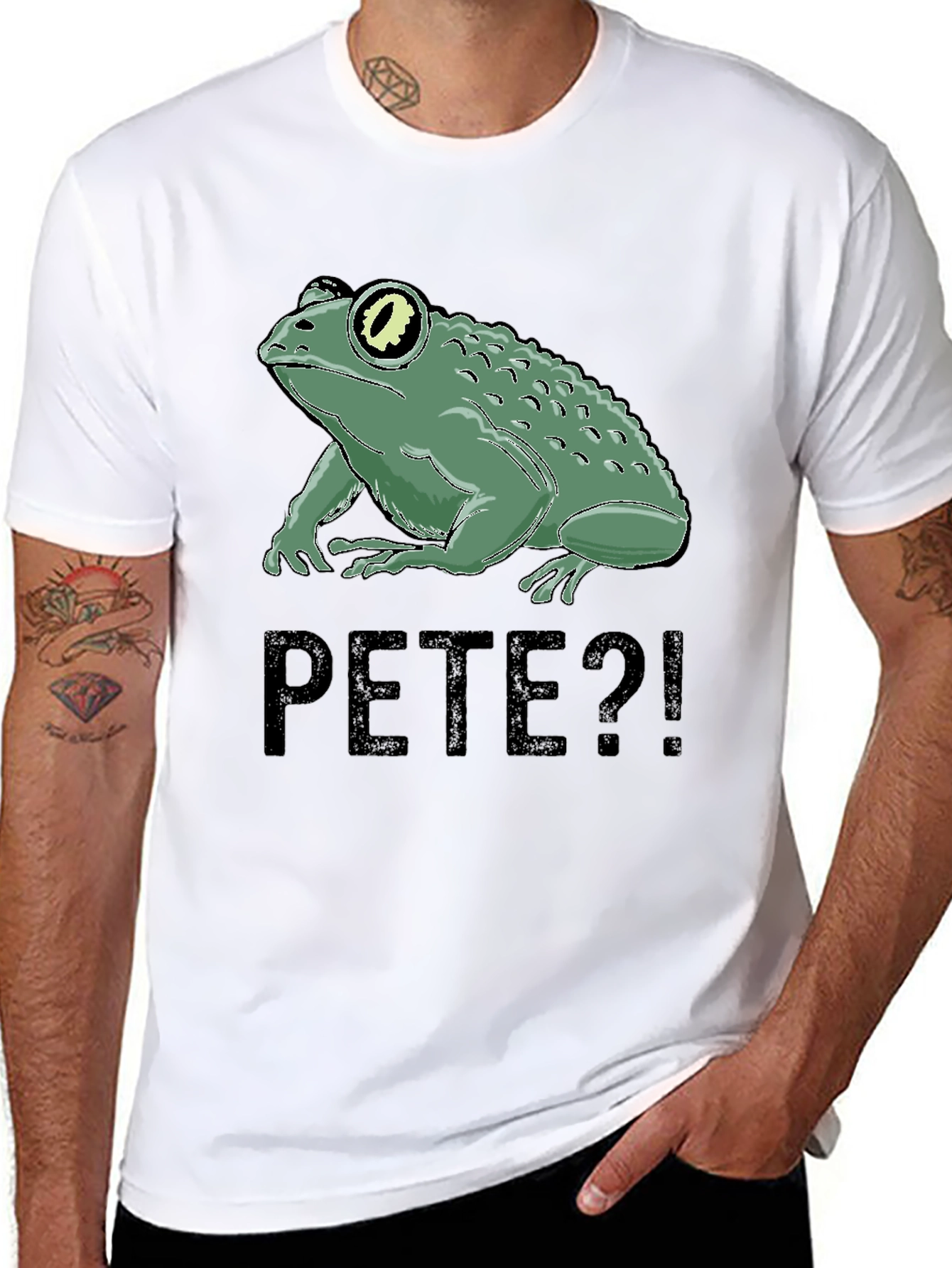 Pete Frog Graphic Tee - Black T-Shirt