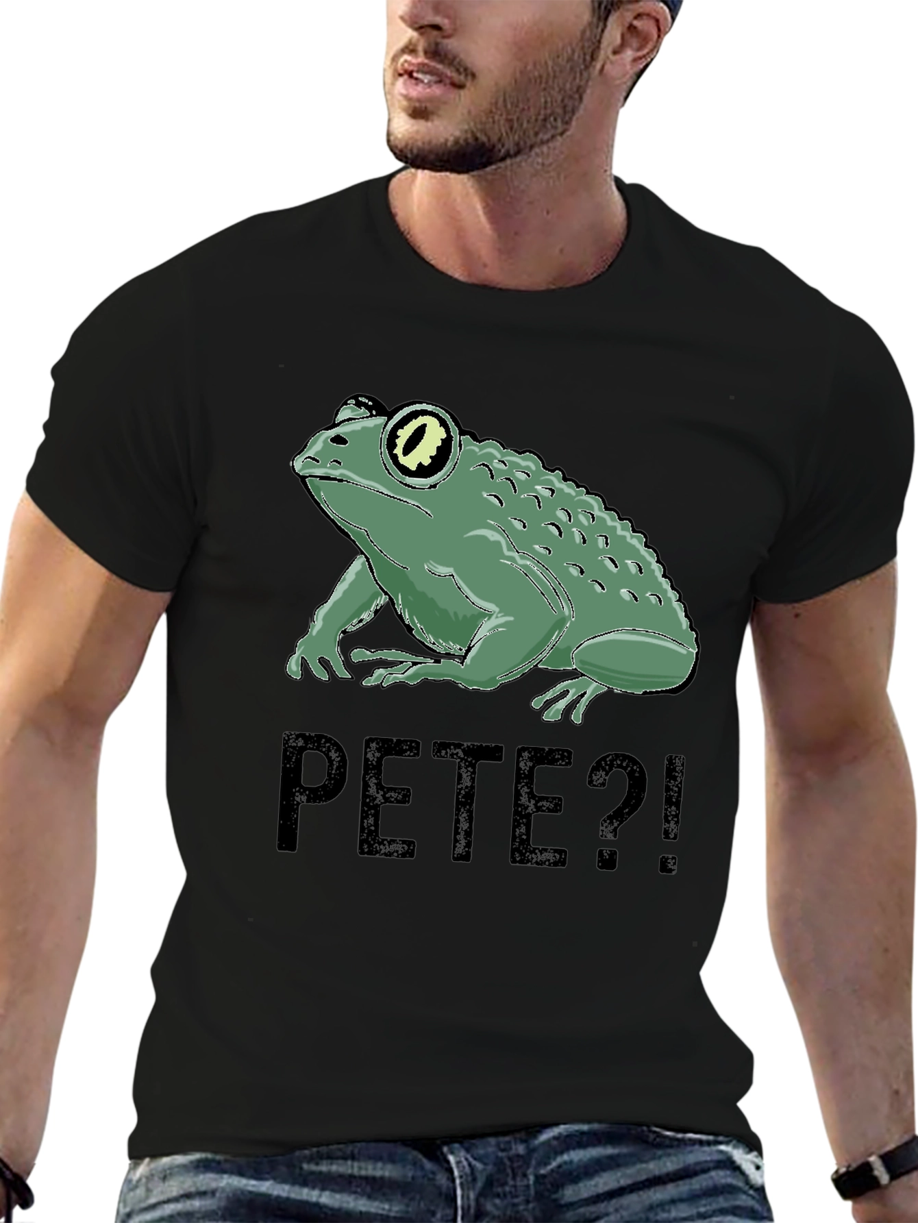 Pete Frog Graphic Tee - Black T-Shirt