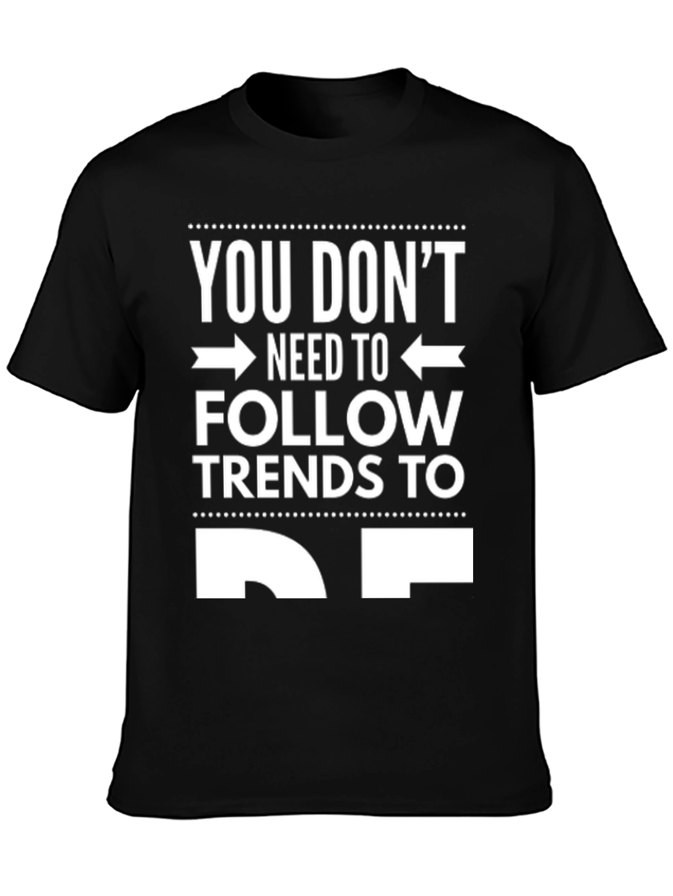 Trendy Slogan Graphic Tee - Be Yourself!