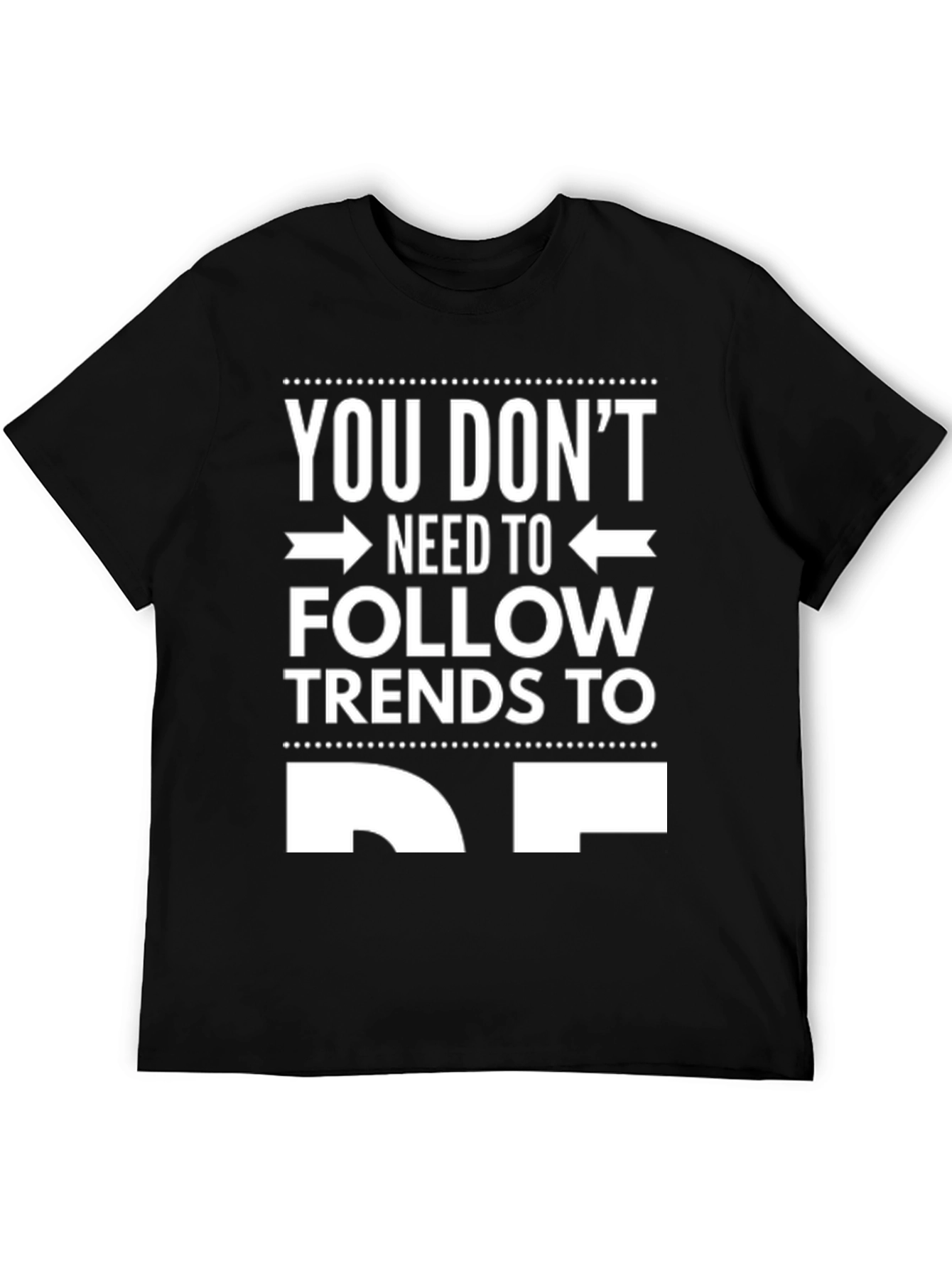 Trendy Slogan Graphic Tee - Be Yourself!
