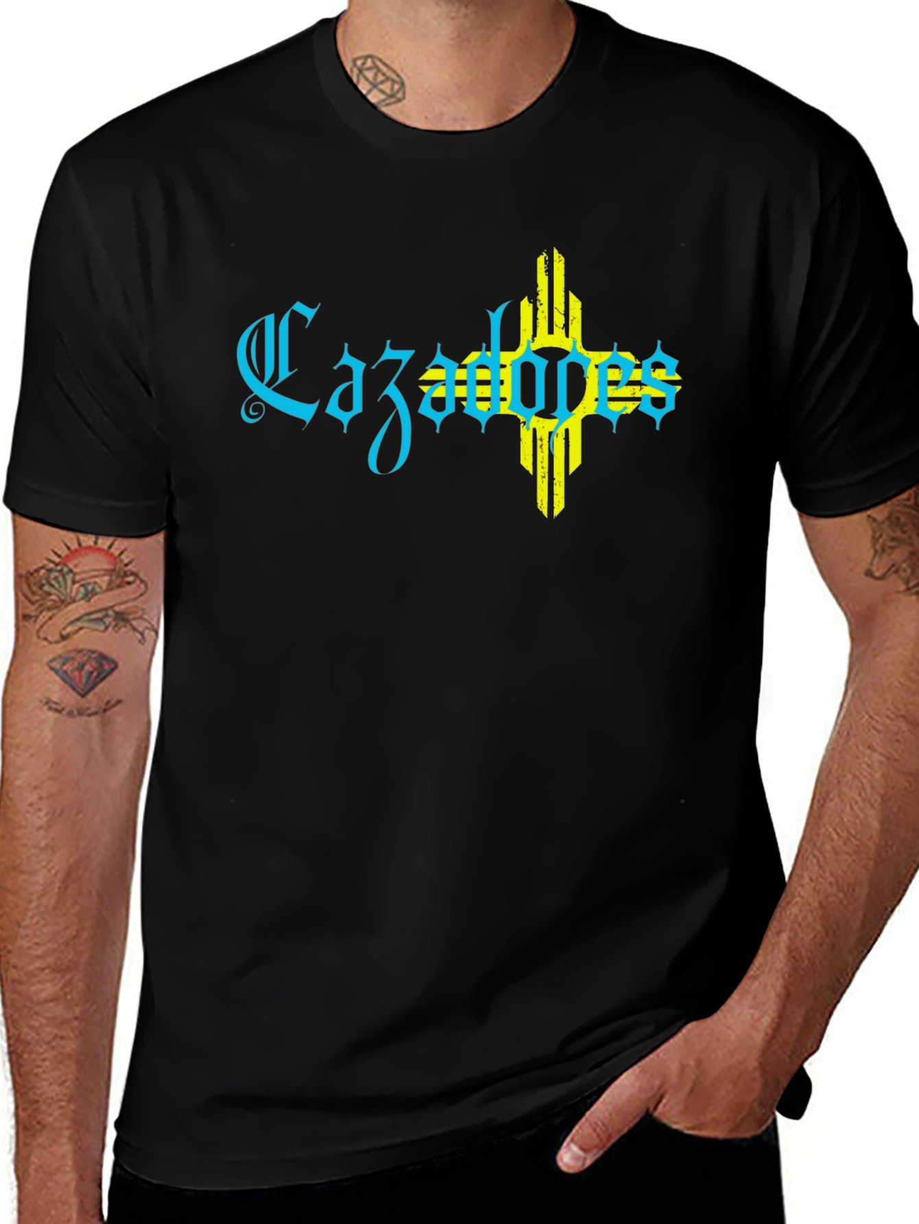 Cazadores Black T-Shirt with Graphic Print