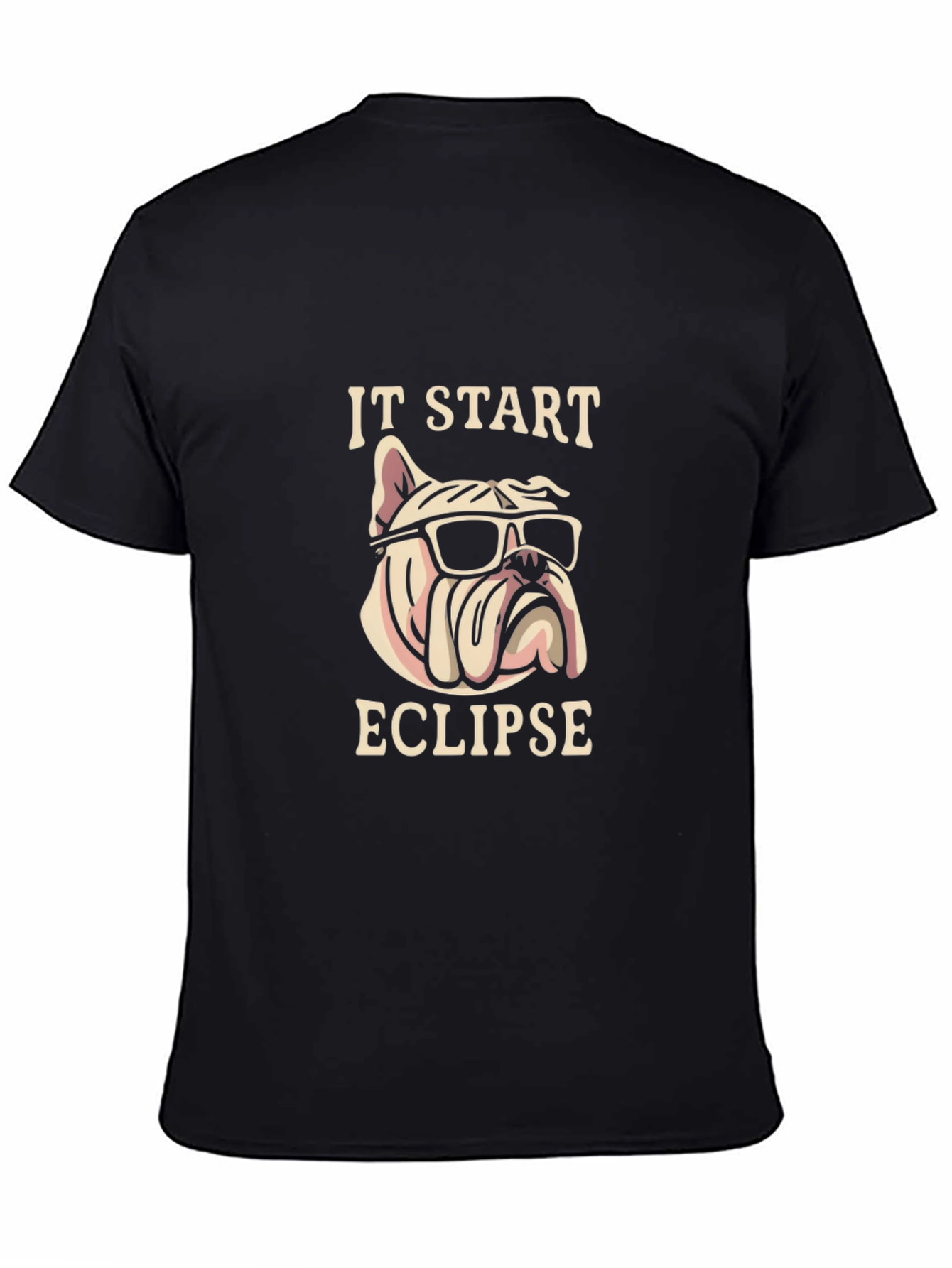 Bulldog Eclipse T-Shirt – Funny Cool Dog Lover Graphic Tee Gift