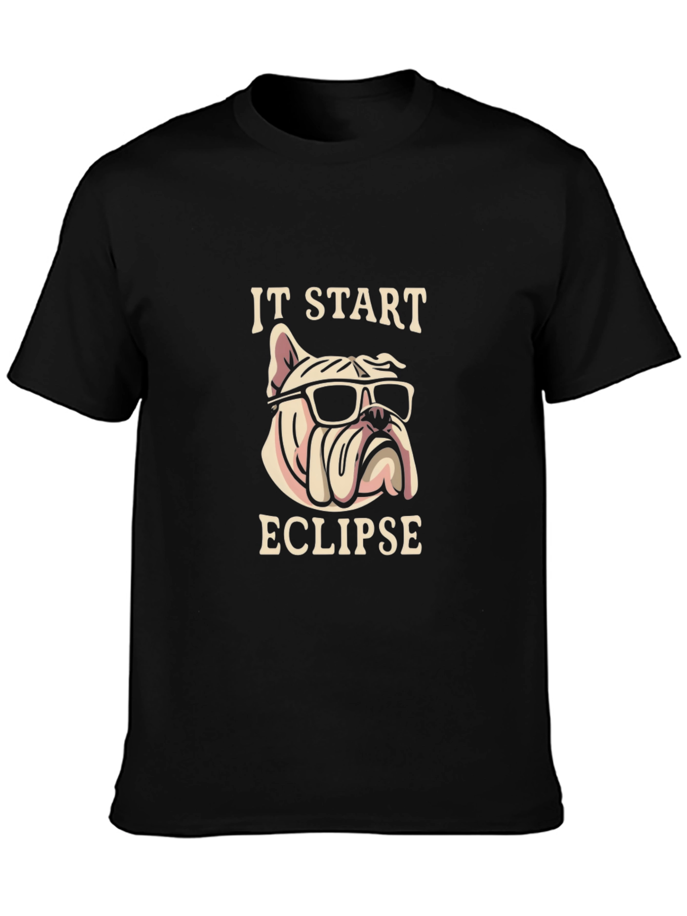 Bulldog Eclipse T-Shirt – Funny Cool Dog Lover Graphic Tee Gift