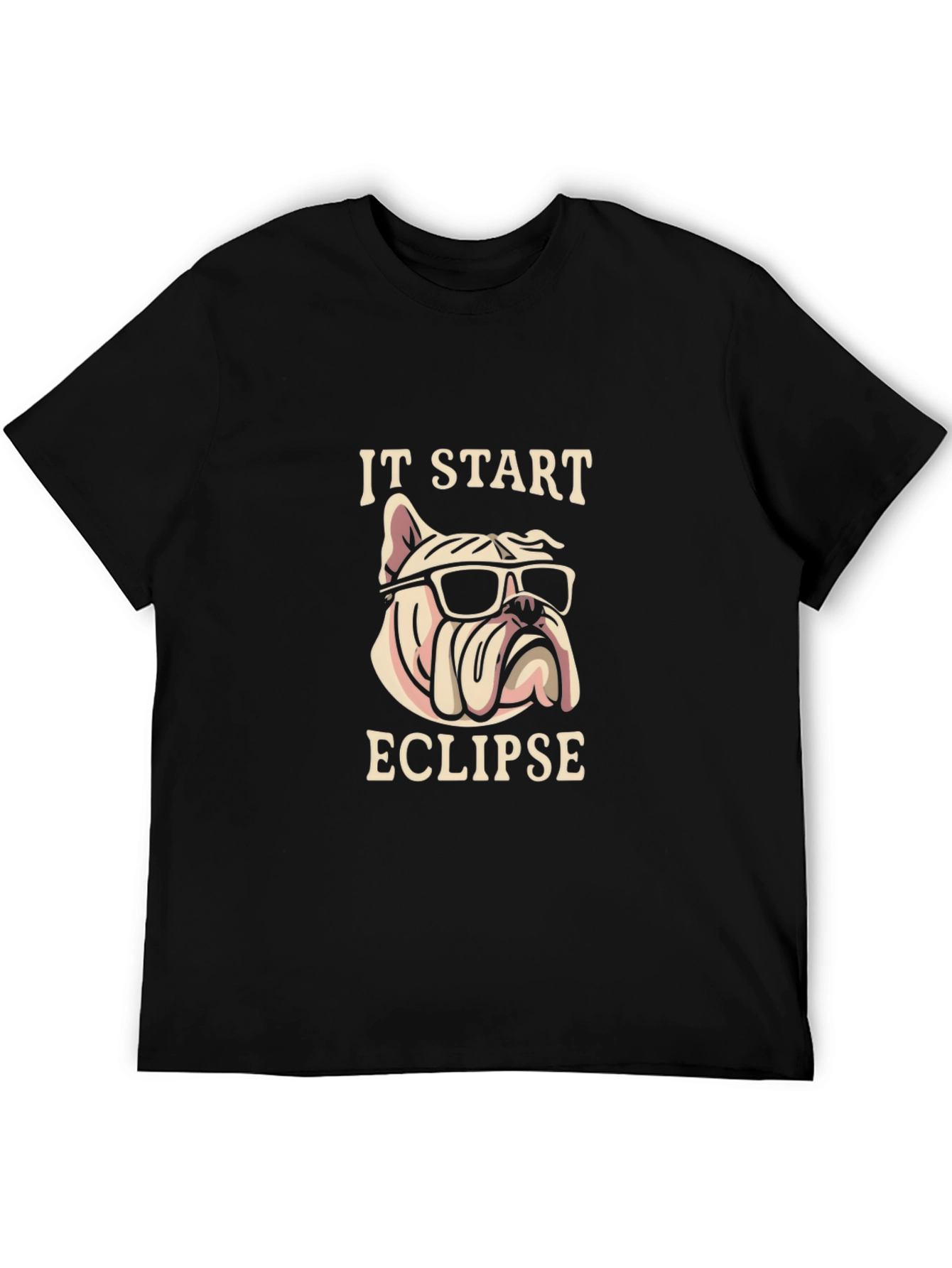 Bulldog Eclipse T-Shirt – Funny Cool Dog Lover Graphic Tee Gift