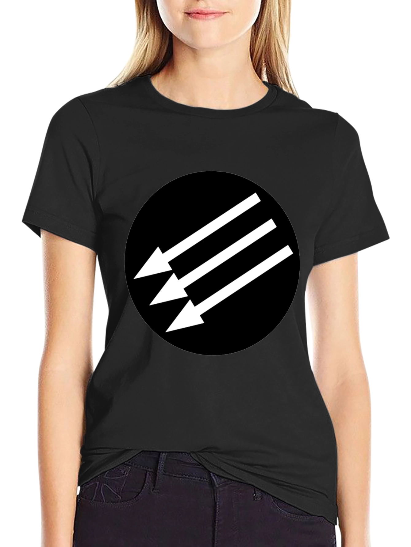 Anti-Fascist Arrow T-Shirt - Black