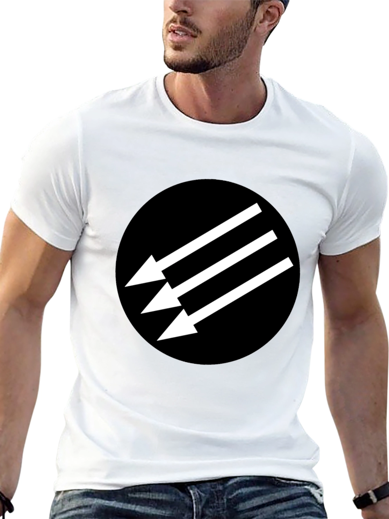 Anti-Fascist Arrow T-Shirt - Black
