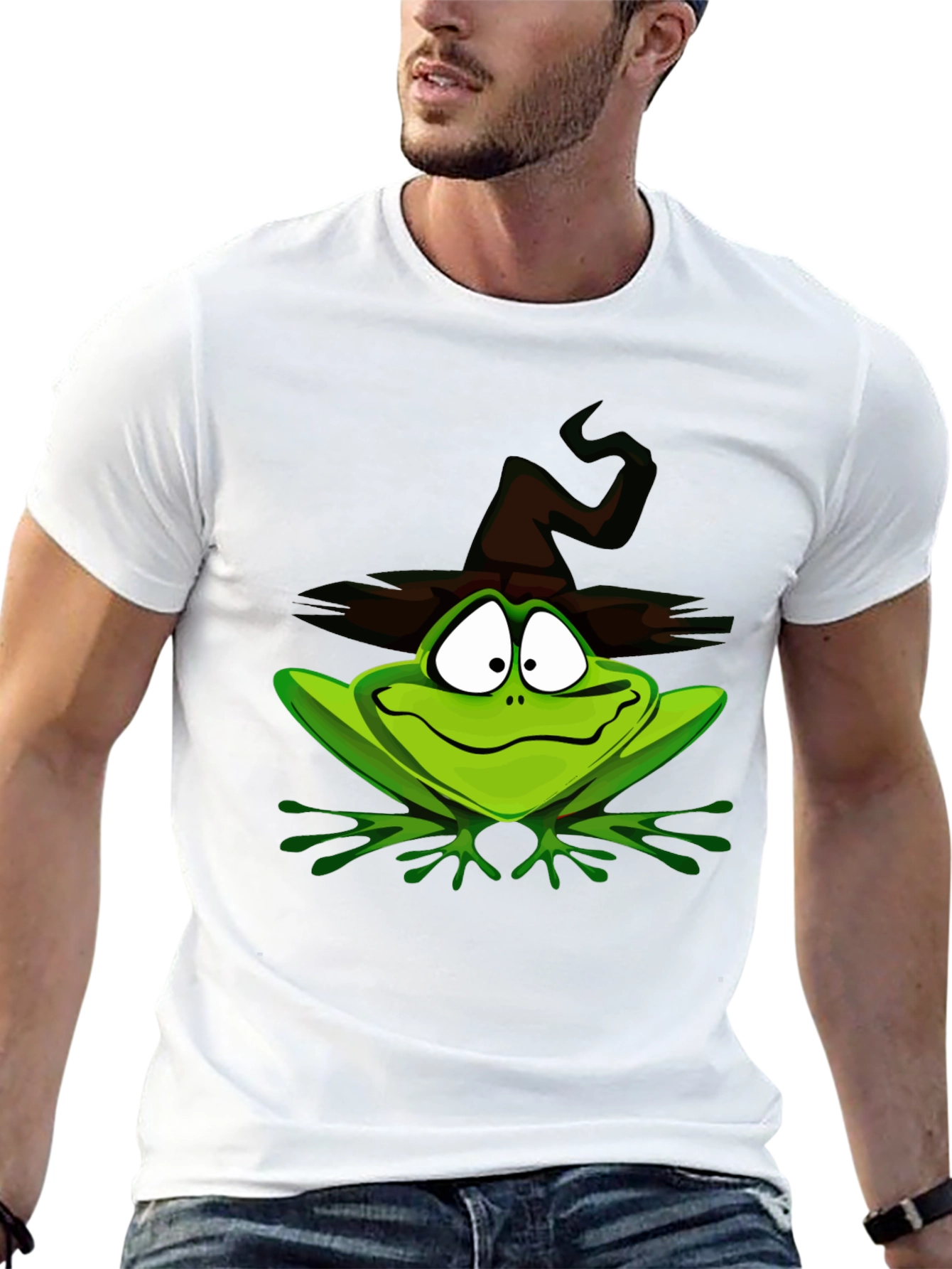 Whimsical Witch Frog T-Shirt