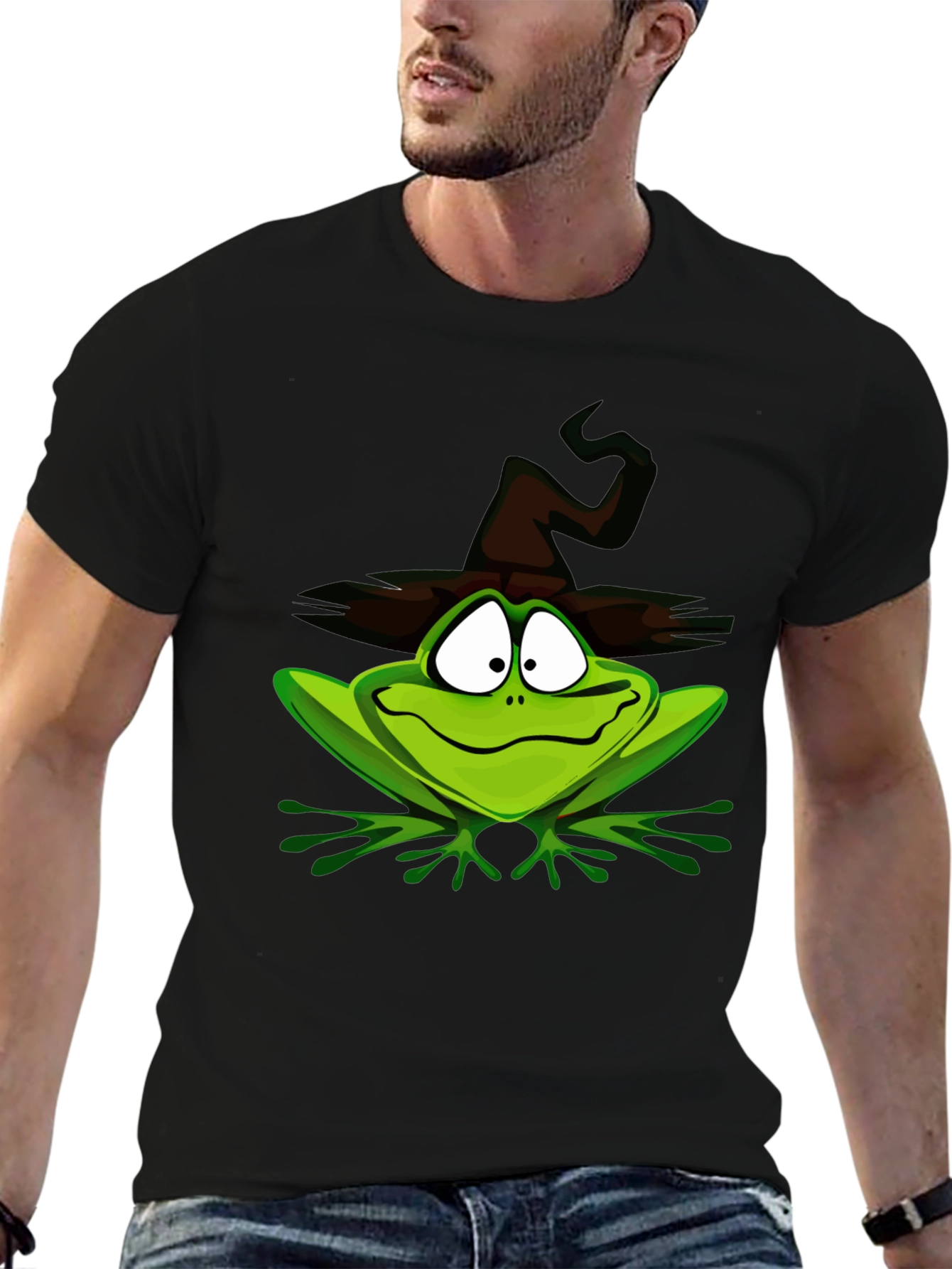 Whimsical Witch Frog T-Shirt
