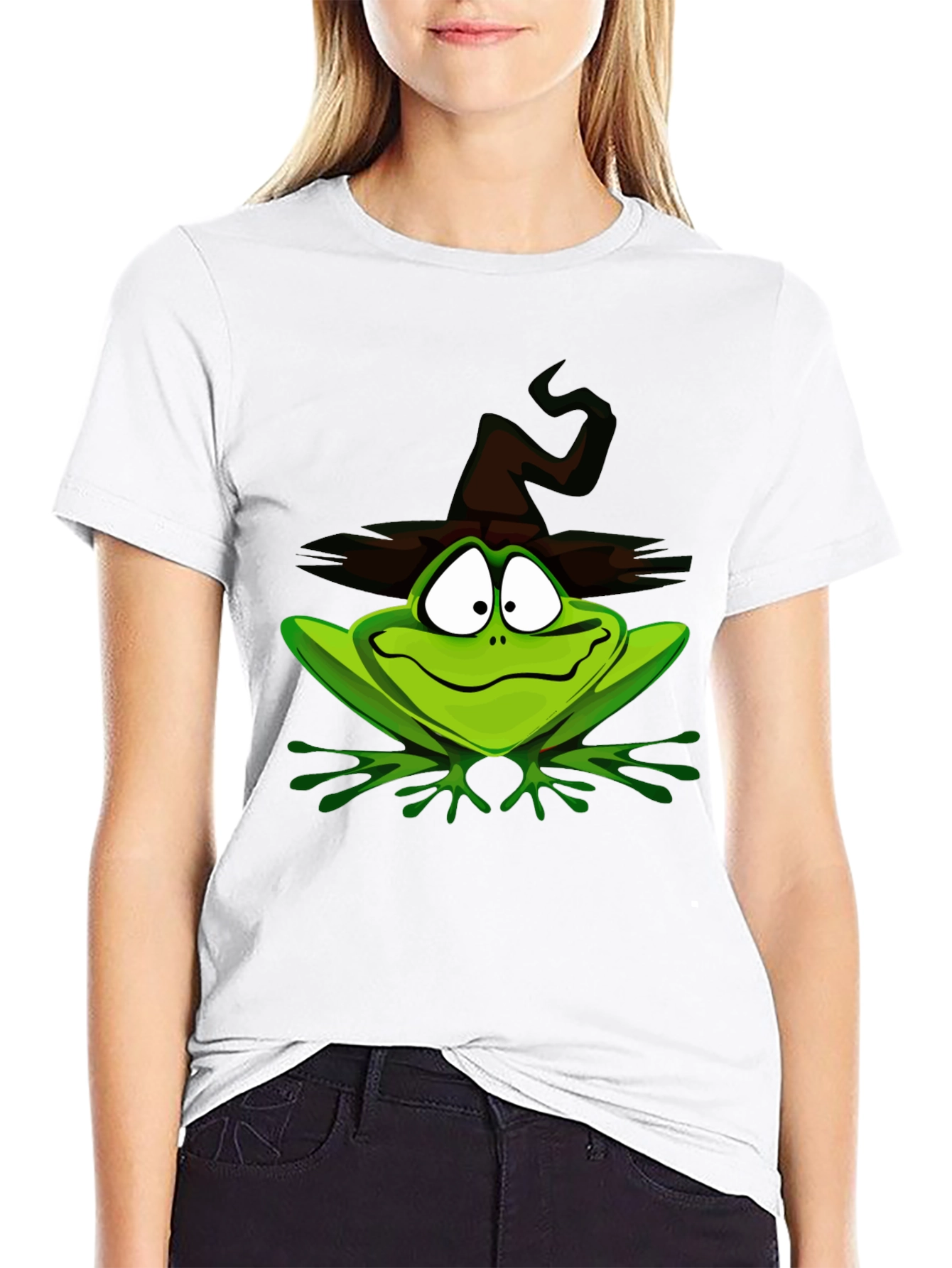 Whimsical Witch Frog T-Shirt