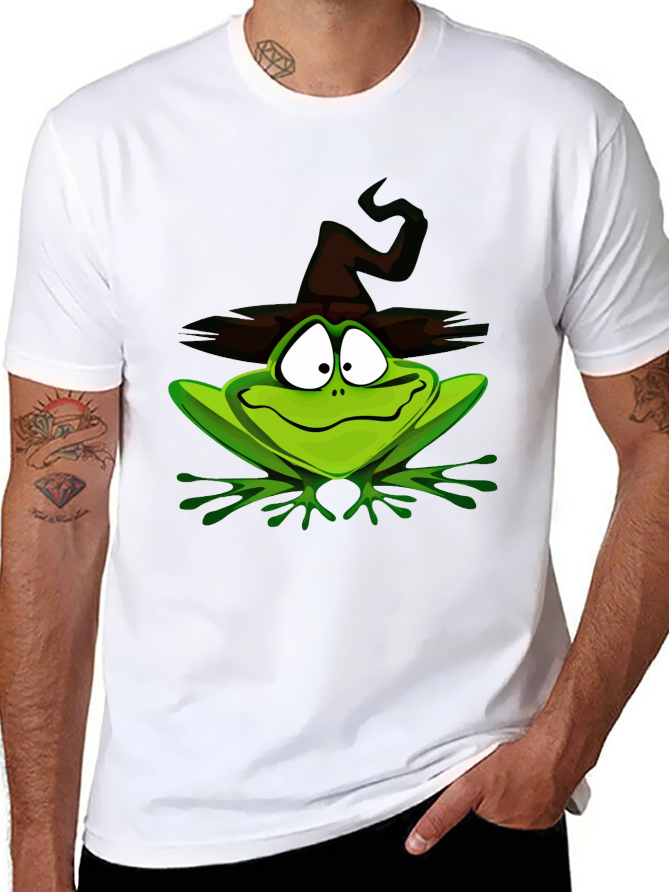 Whimsical Witch Frog T-Shirt