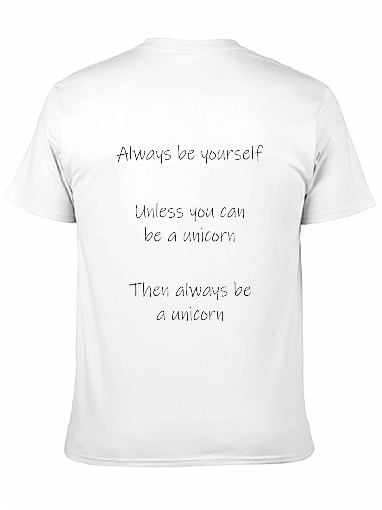 Be a Unicorn Black Graphic Tee