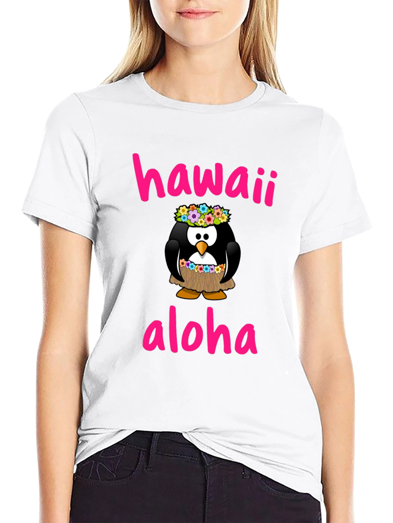Hawaii Aloha Penguin T-Shirt